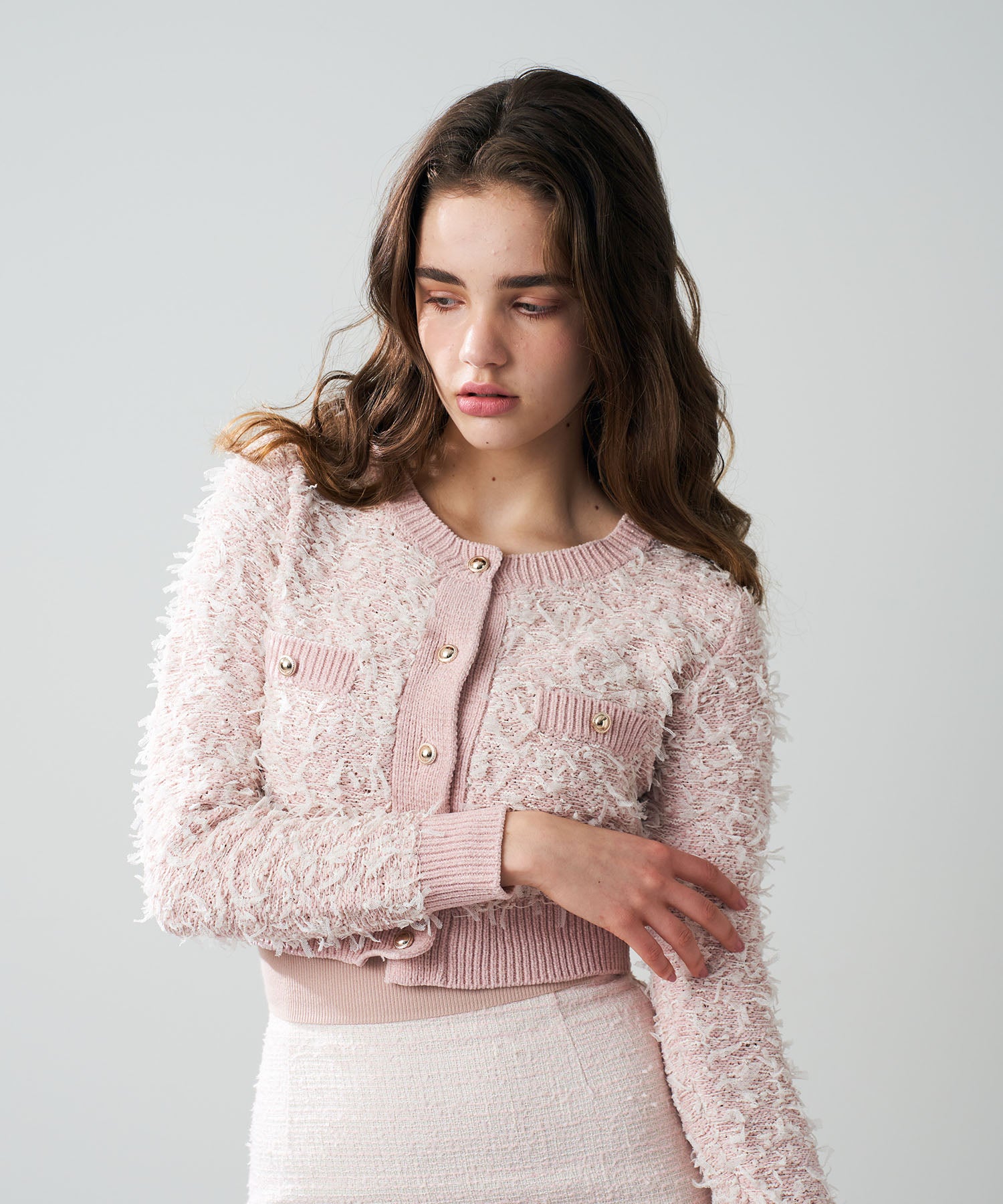 リボンフリンジカーディガン