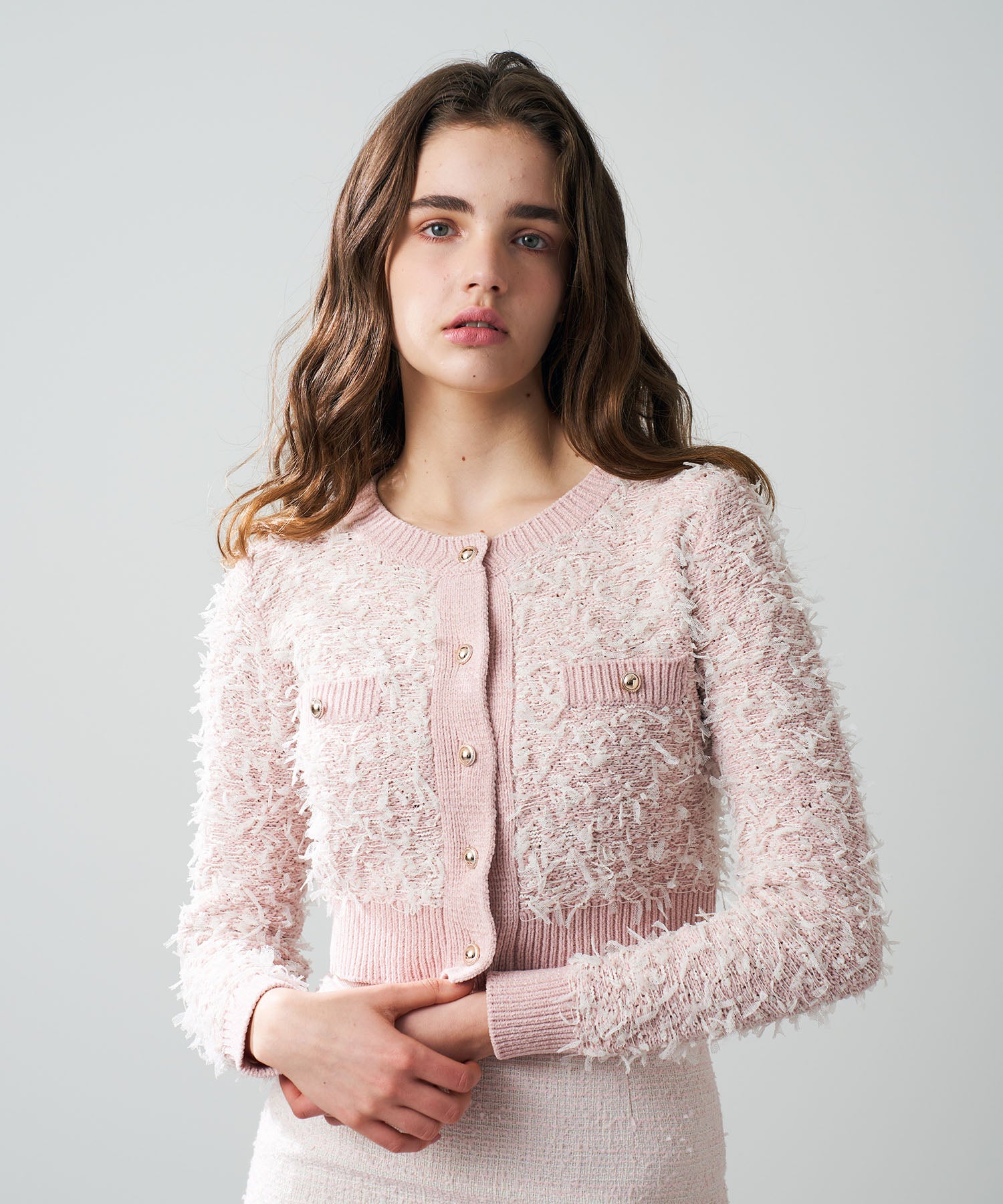 リボンフリンジカーディガン