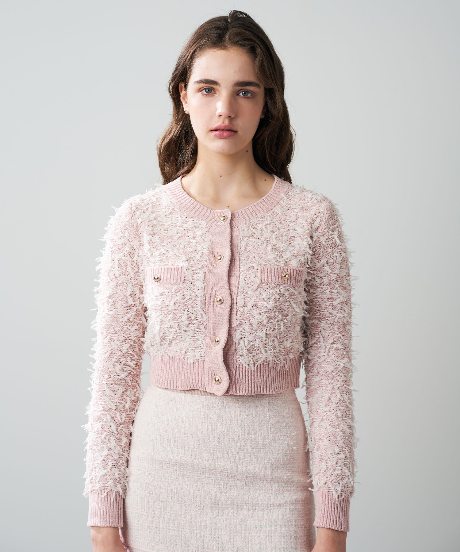 リボンフリンジカーディガン