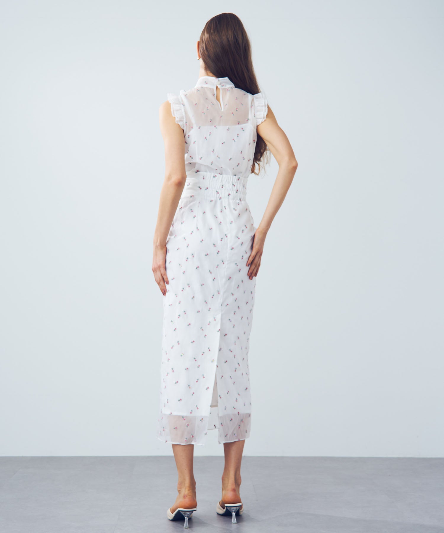 【預訂】迷你亮片花朵襯衫