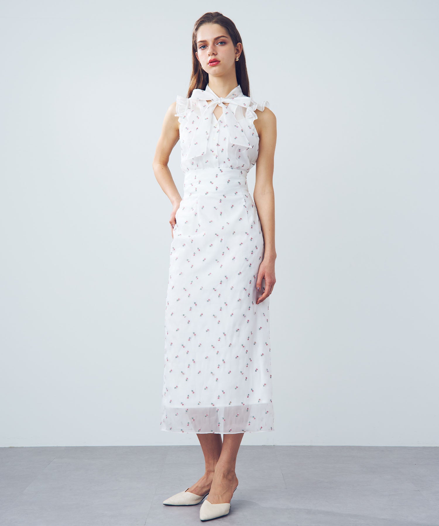 【預訂】迷你亮片花朵襯衫