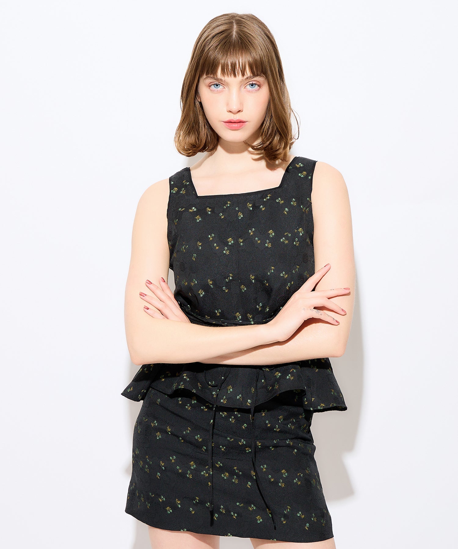 櫻桃 JQ 無袖襯衫