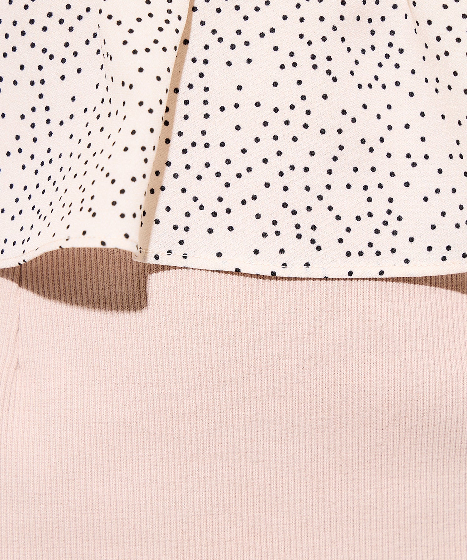 圓點緊身胸衣羅紋連身裙