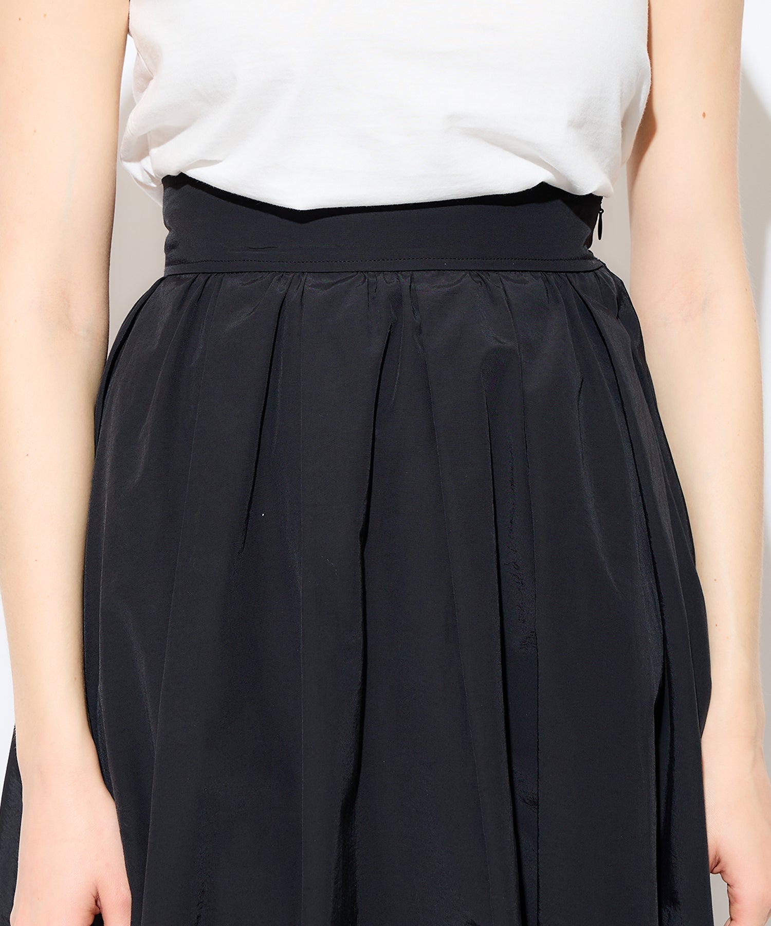 珍珠褶皺半身裙