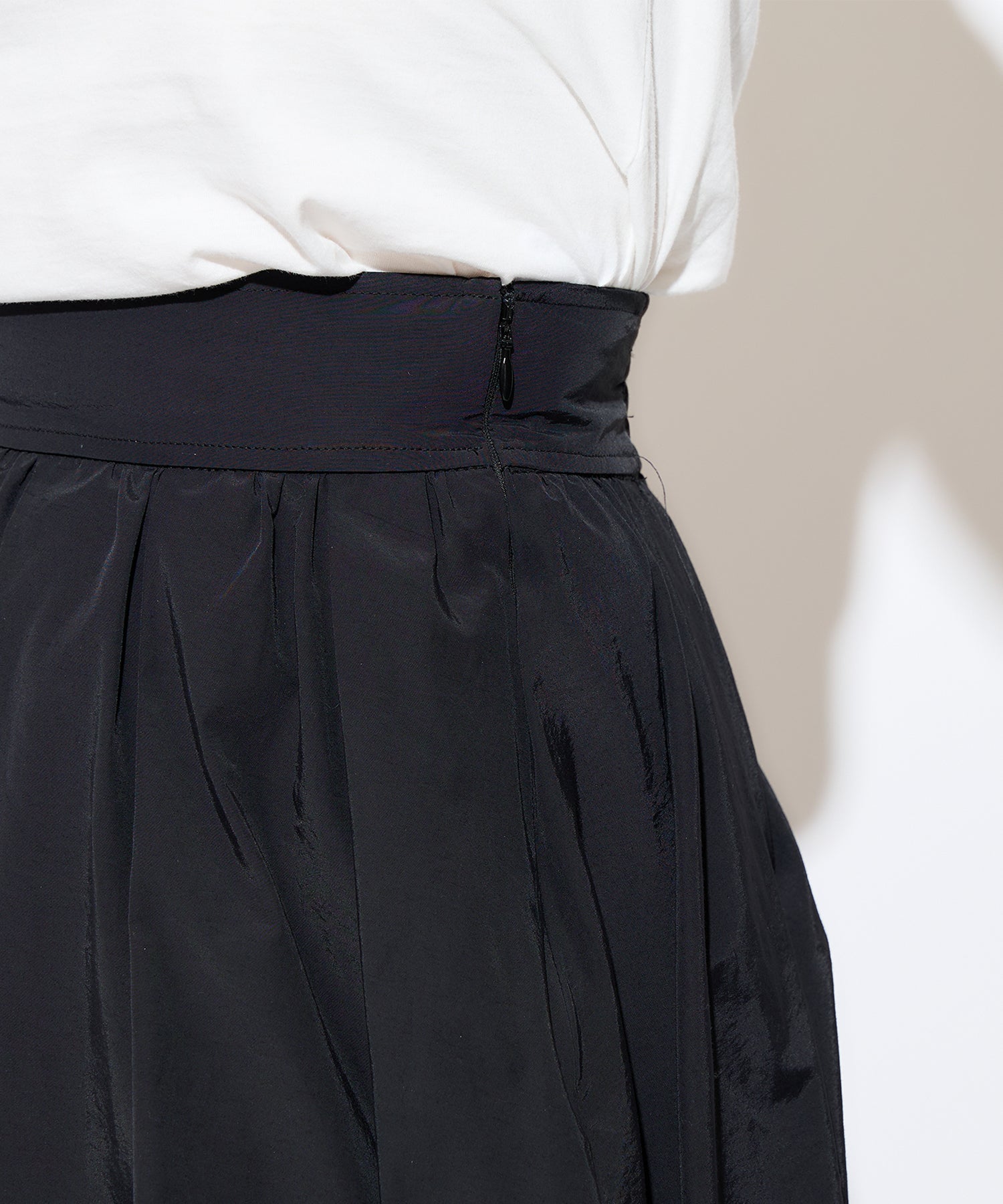 珍珠褶皺半身裙