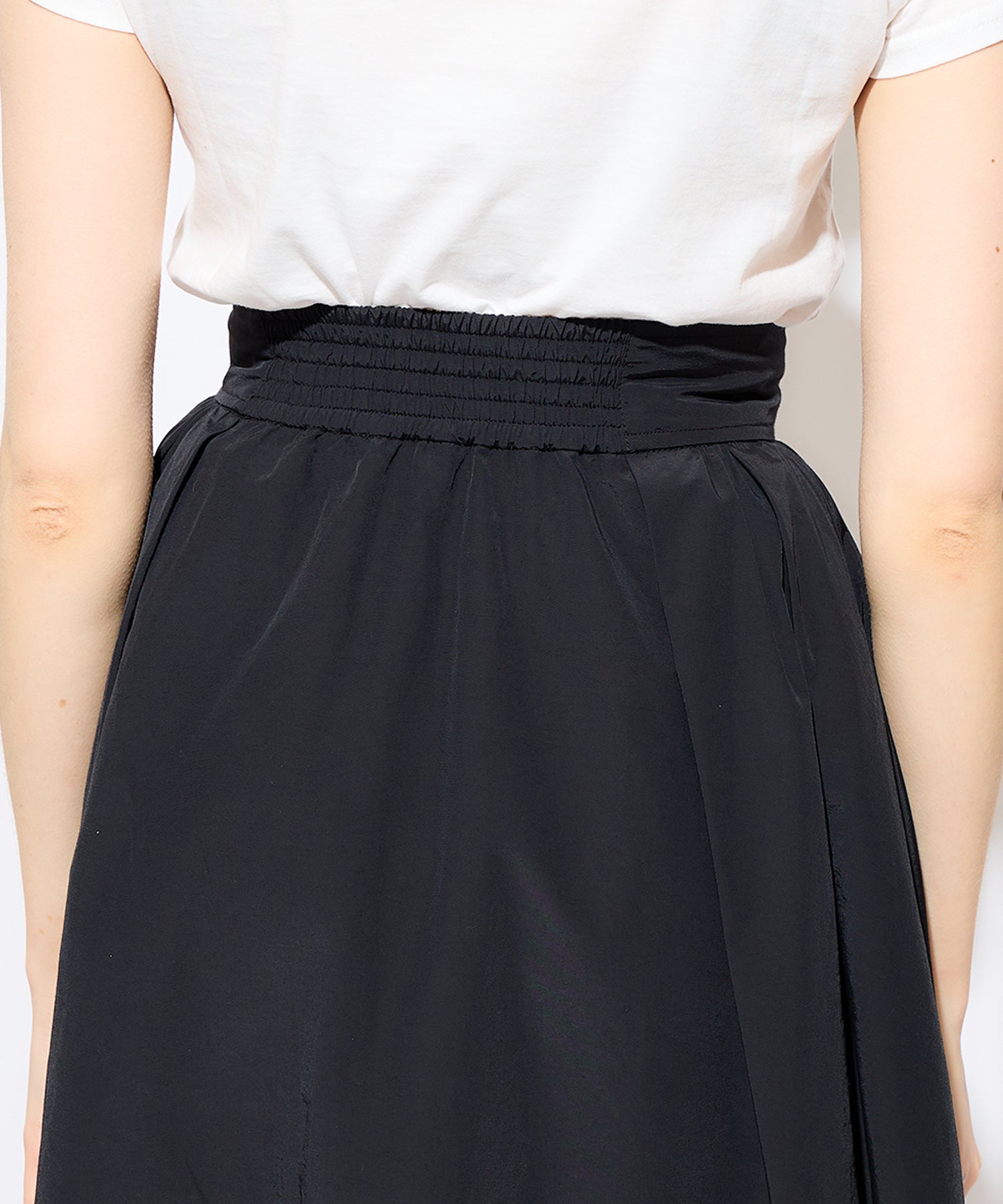 珍珠褶皺半身裙