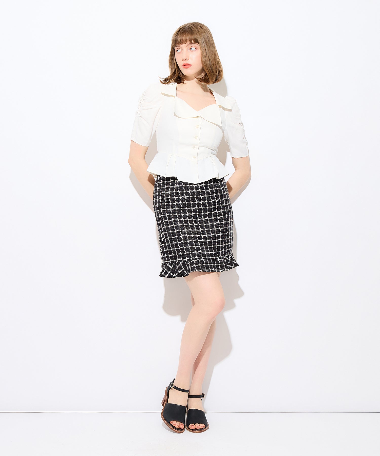 緊身胸衣女士襯衫