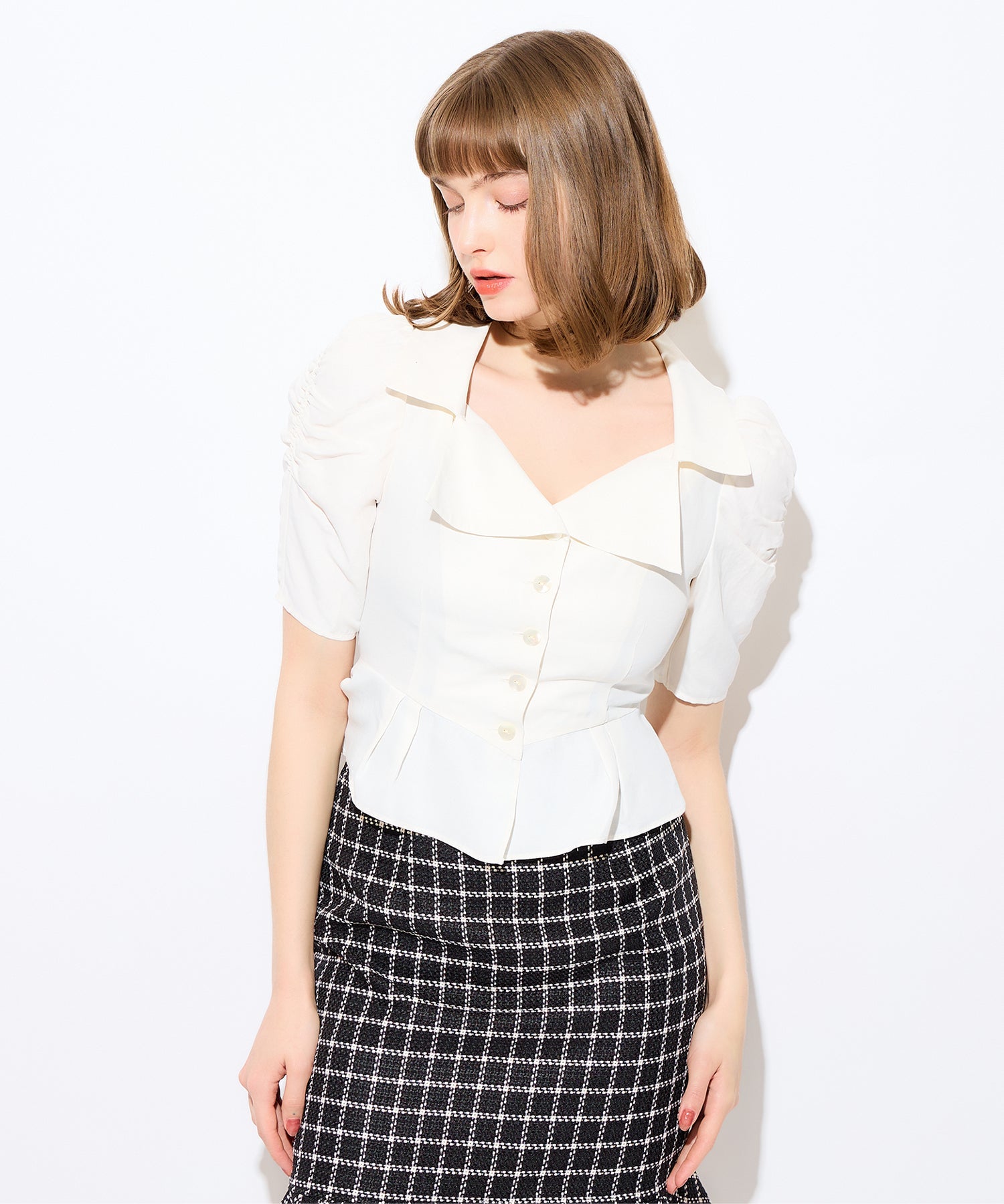 緊身胸衣女士襯衫