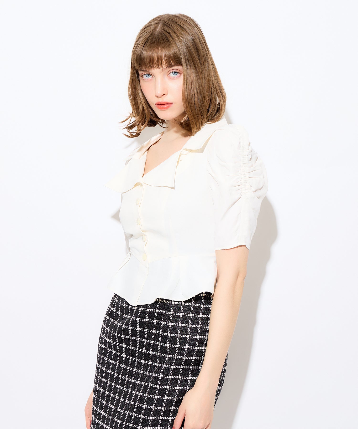 緊身胸衣女士襯衫