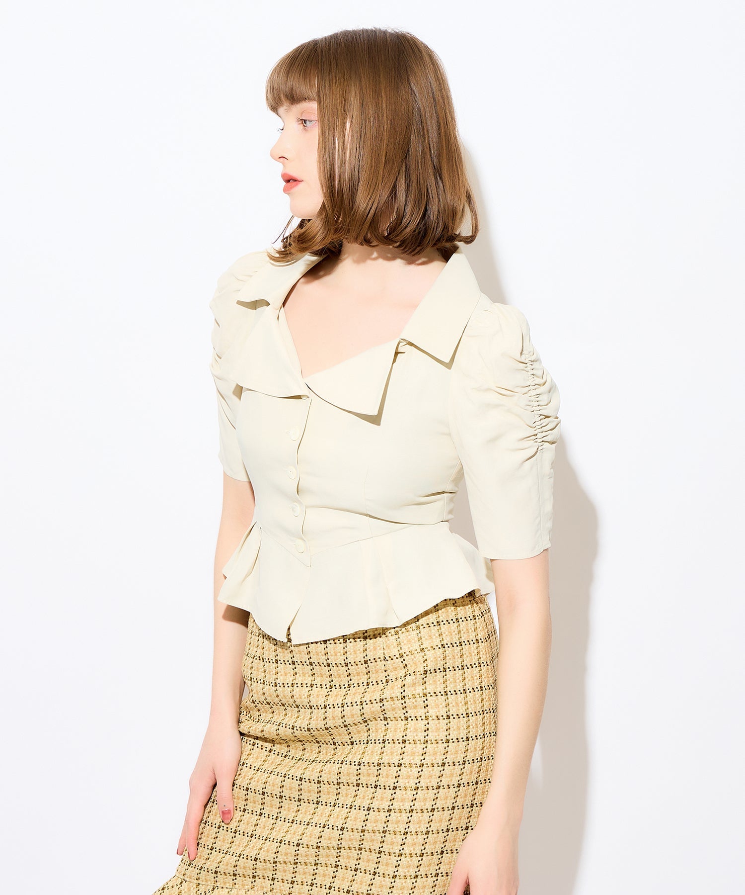 緊身胸衣女士襯衫