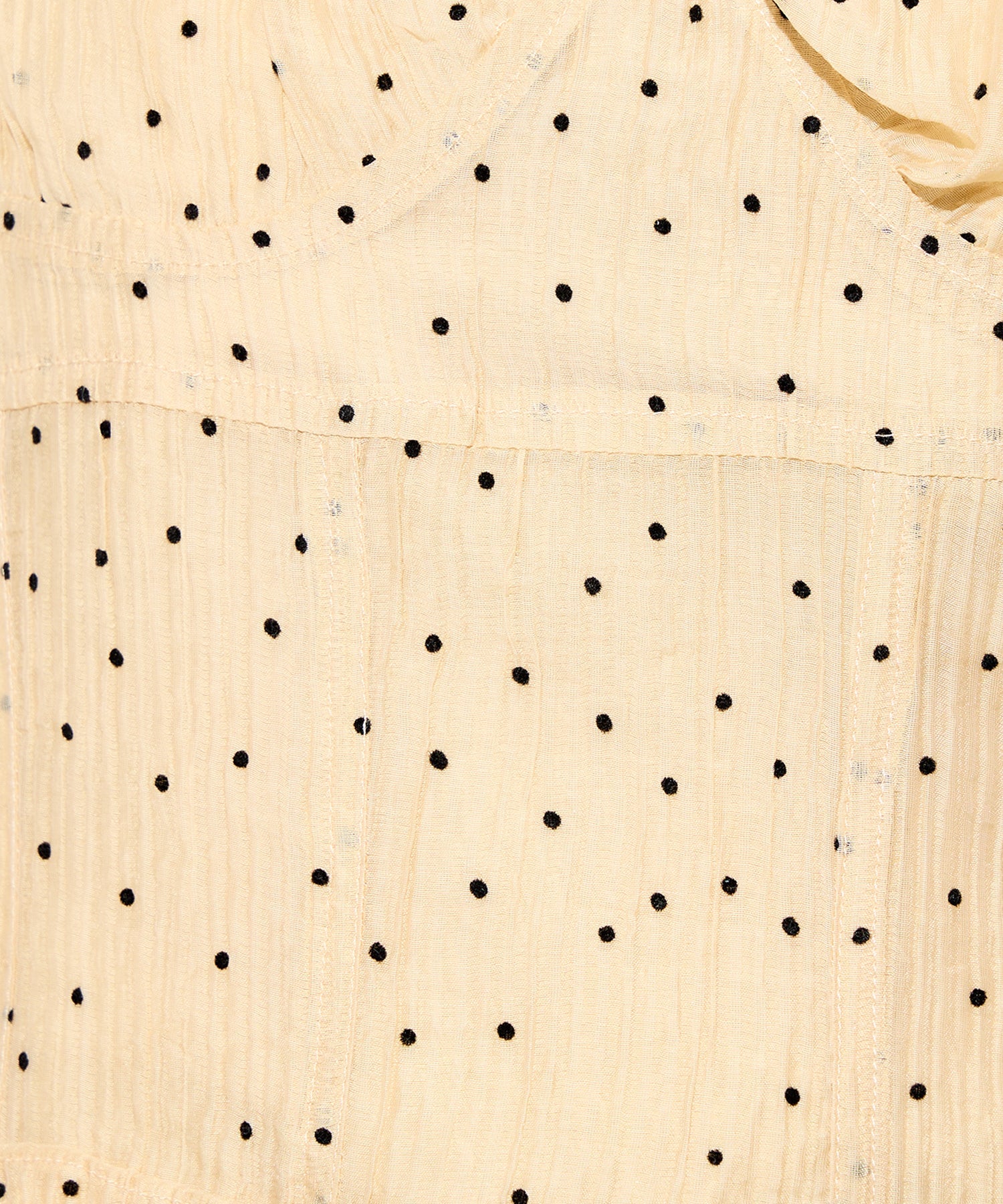 植絨圓點緊身胸衣