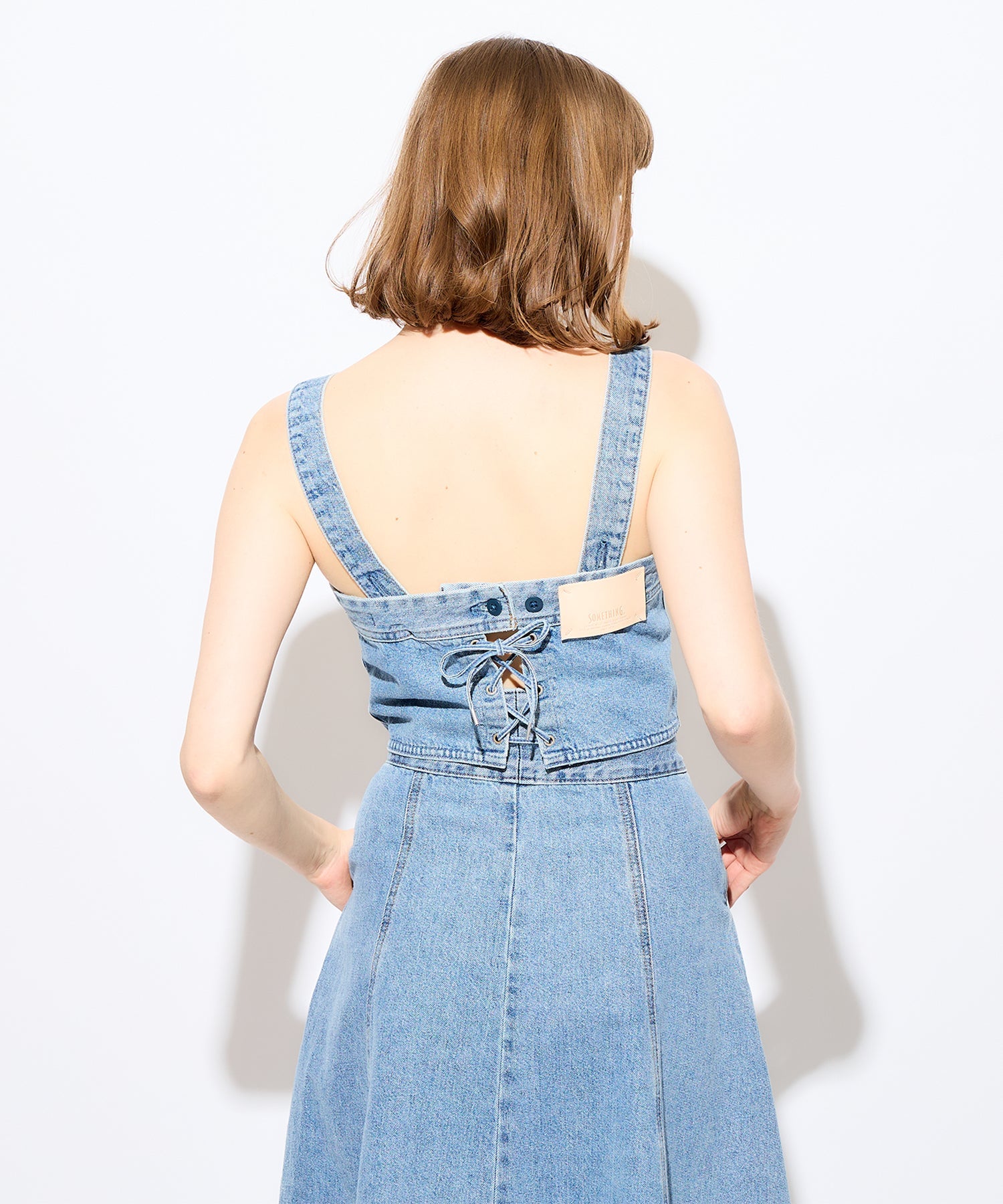 DENIM BUSTIER