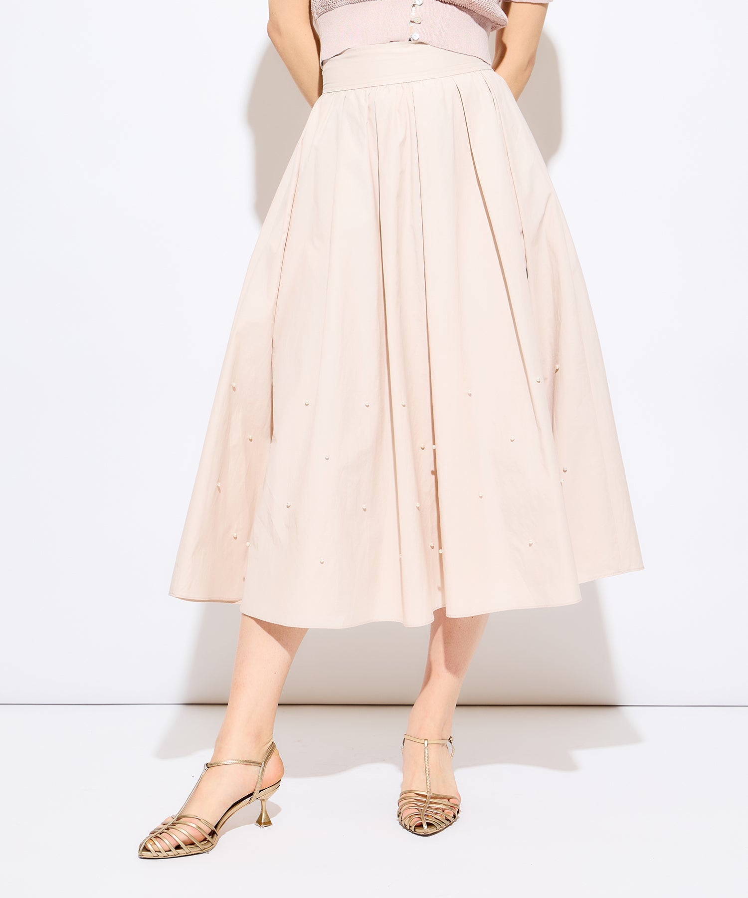 Pearl gathered skirt