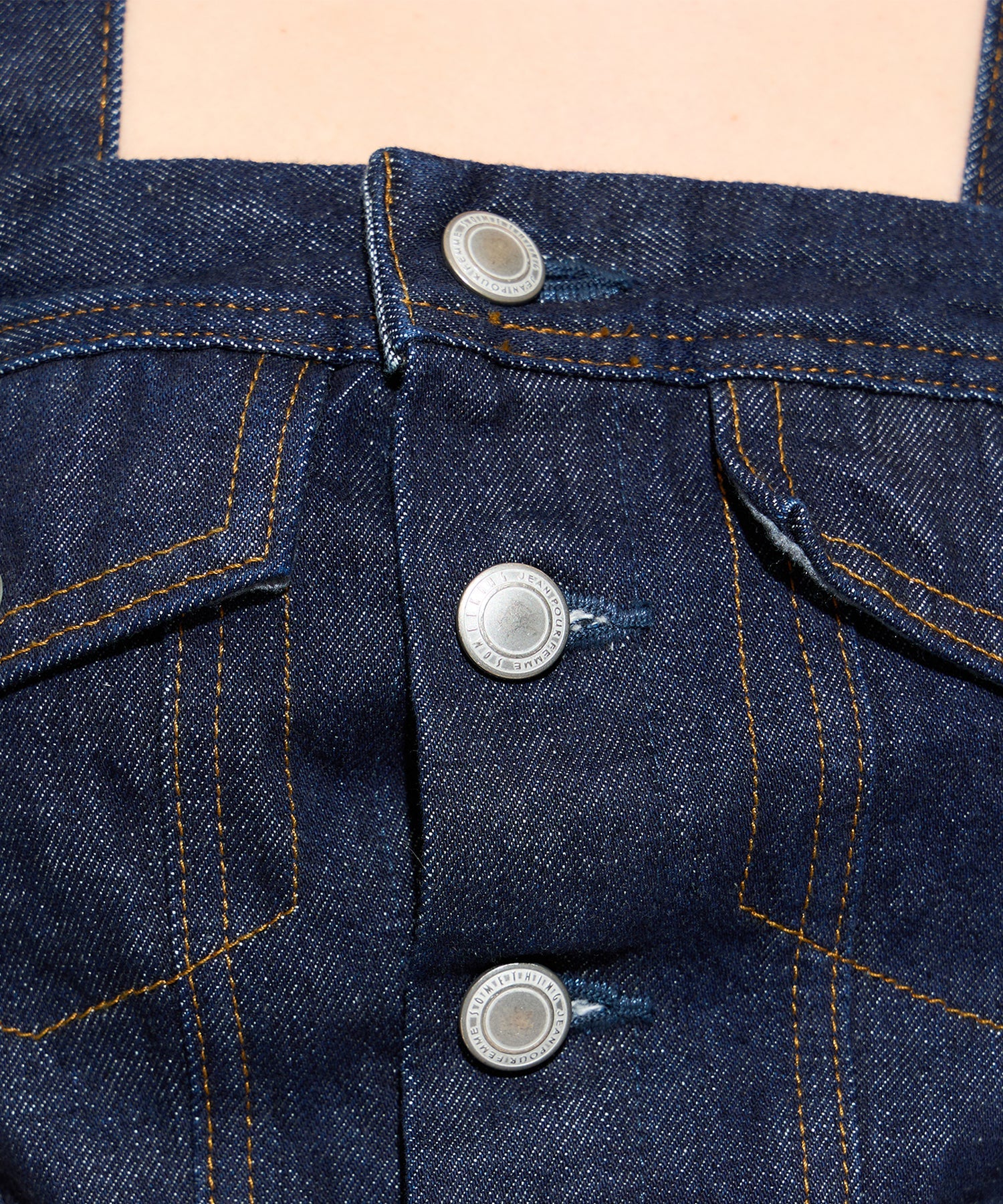 DENIM BUSTIER