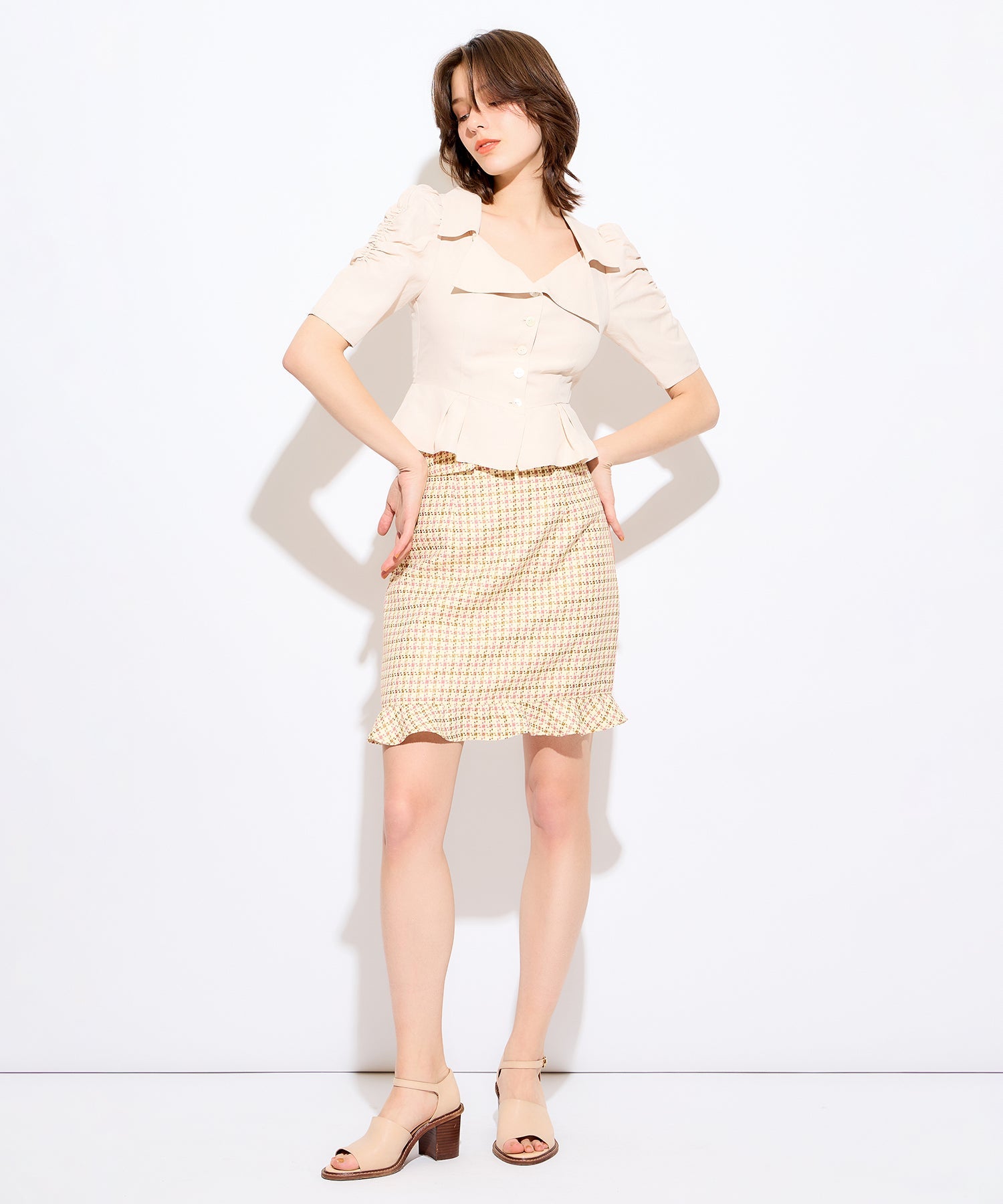 緊身胸衣女士襯衫