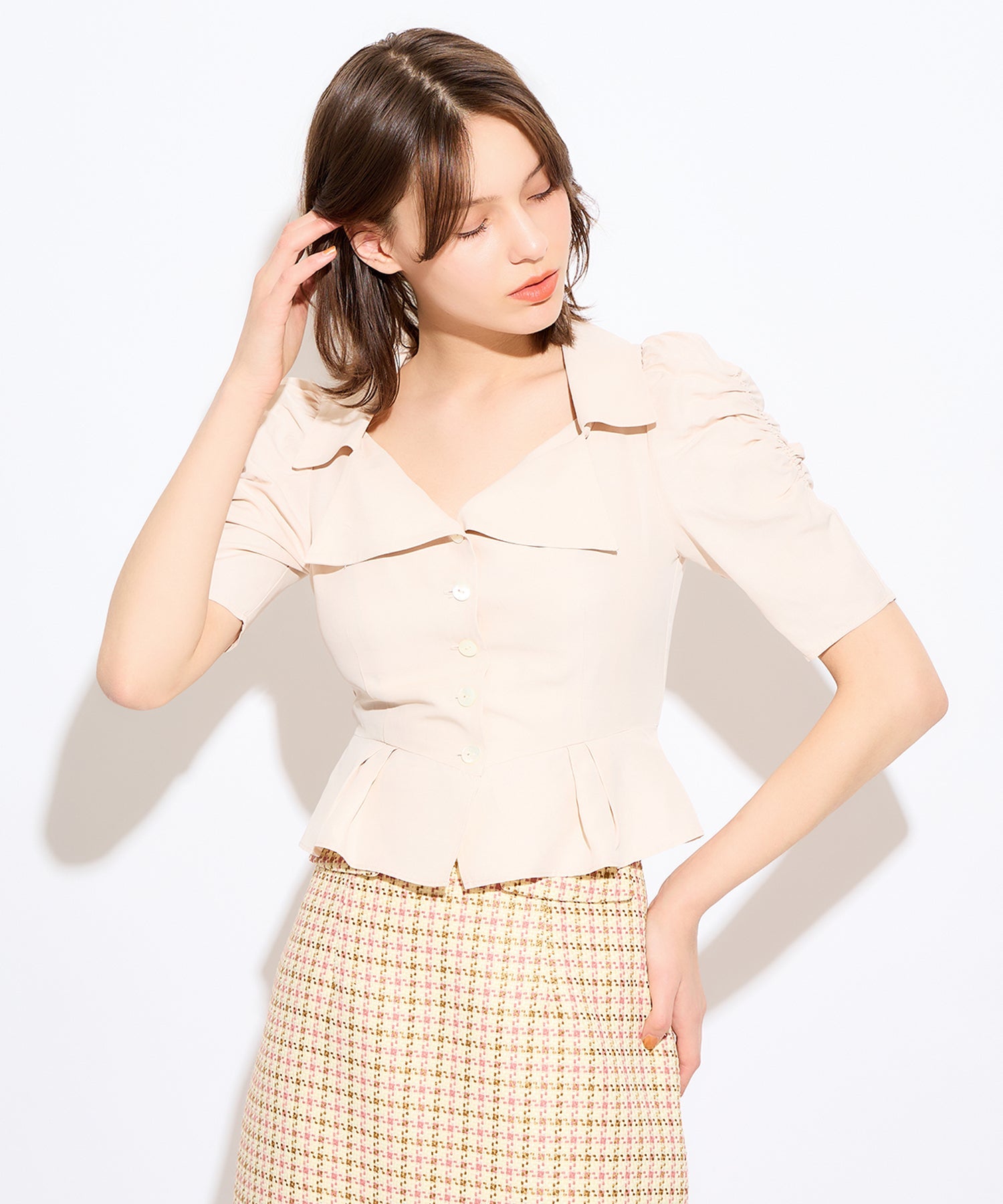 緊身胸衣女士襯衫