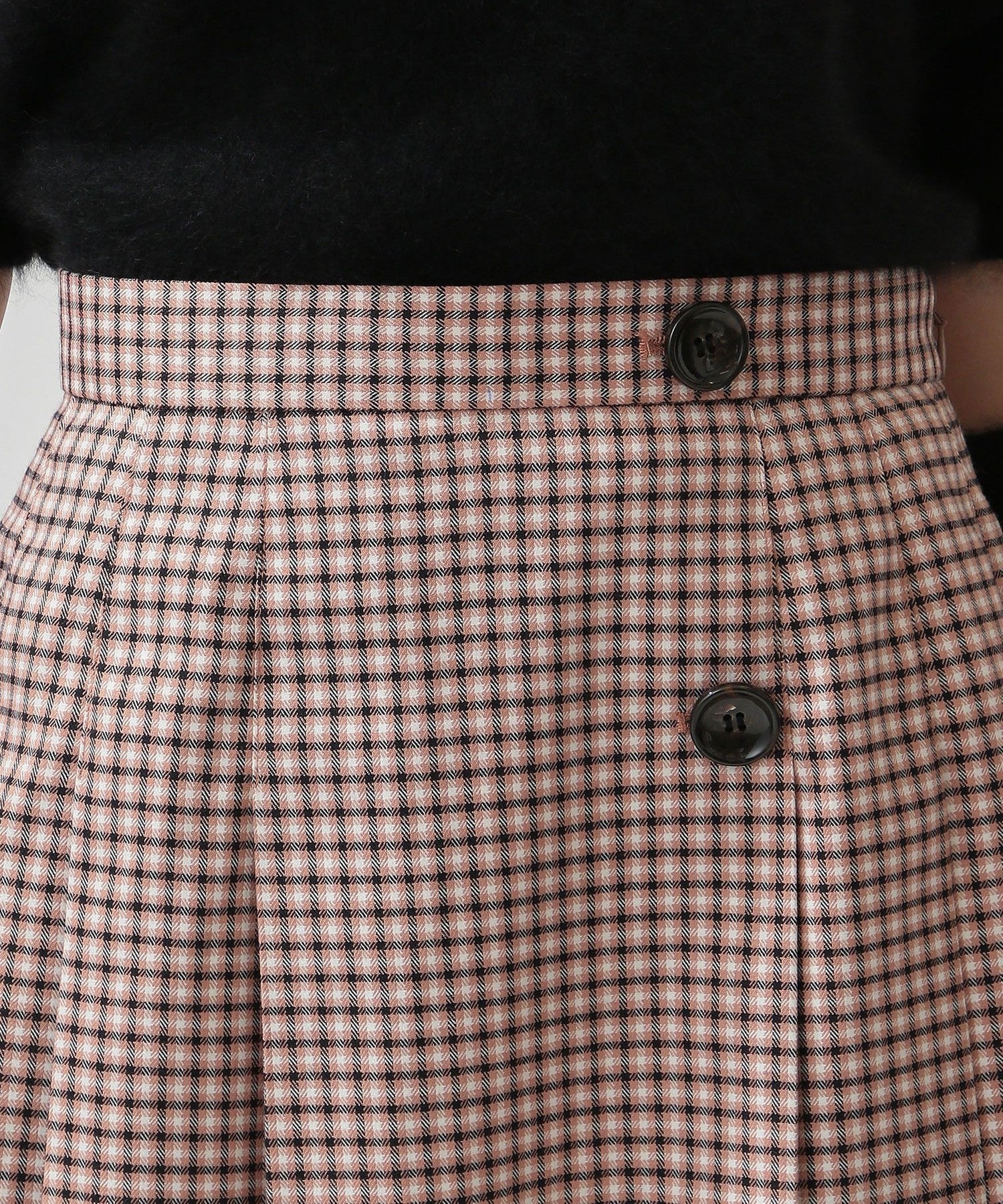 褶皺迷你半身裙