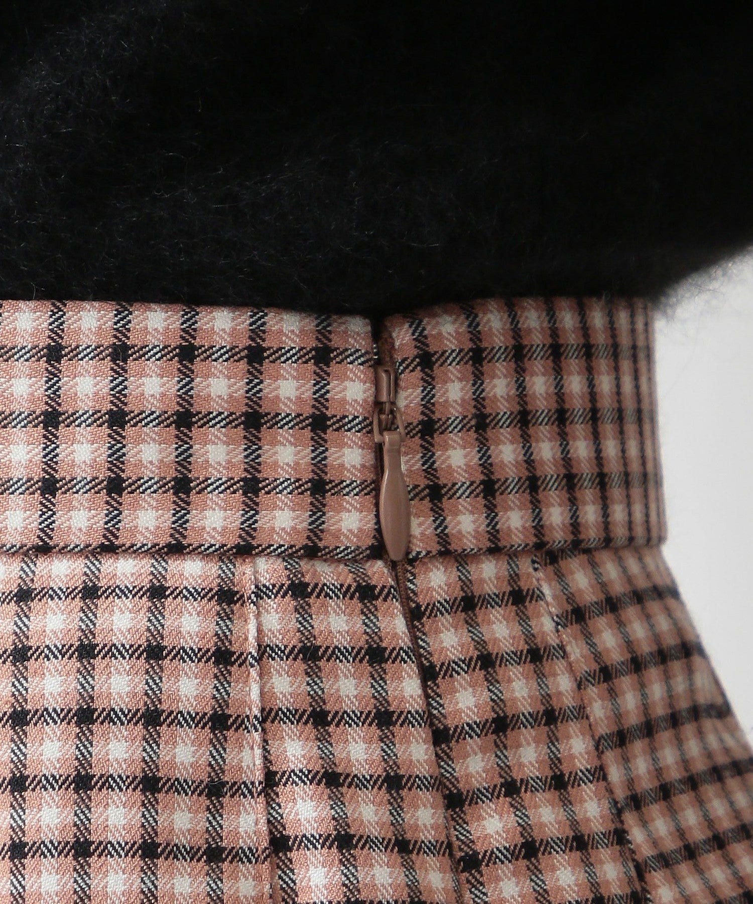 褶皺迷你半身裙