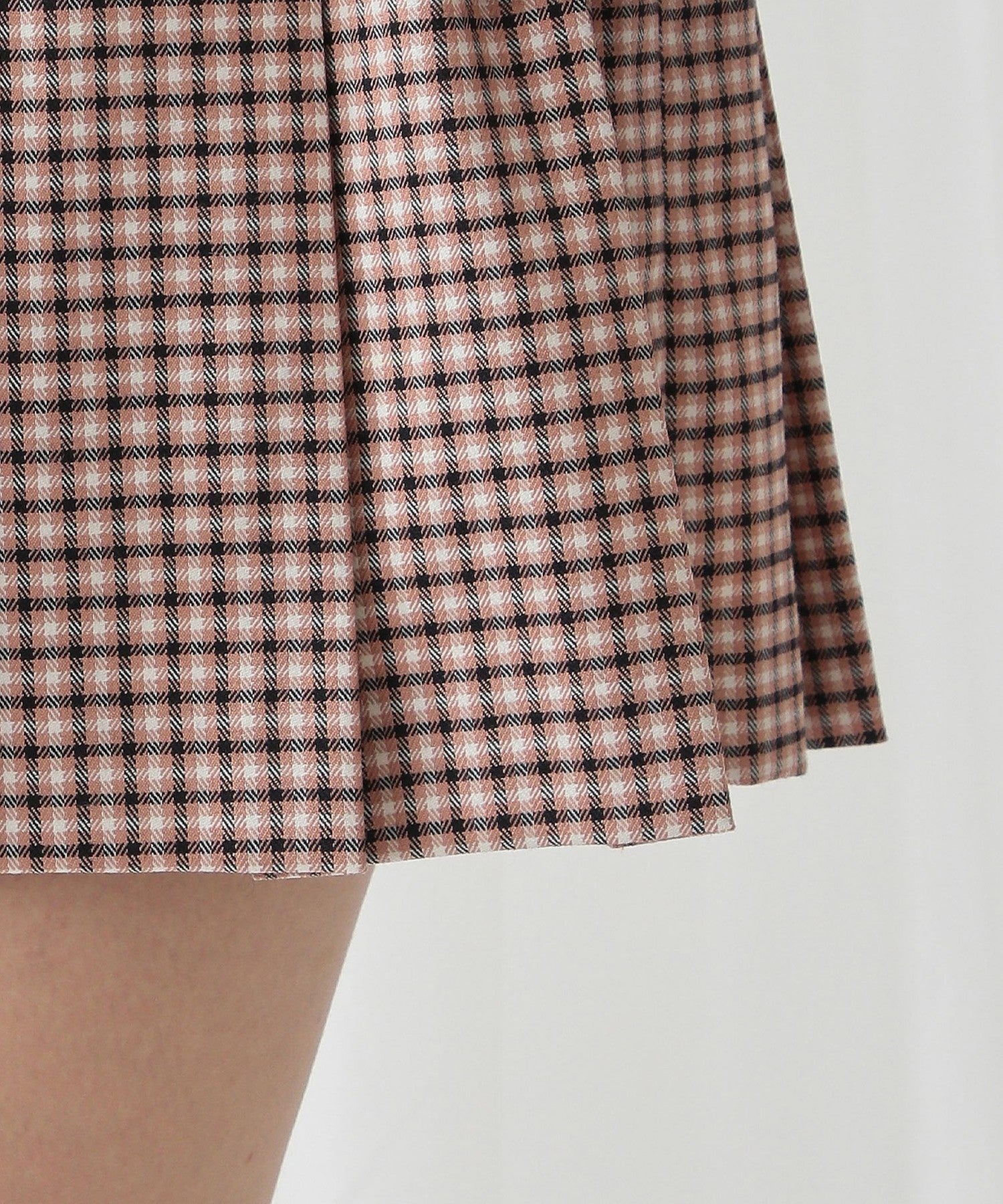 褶皺迷你半身裙