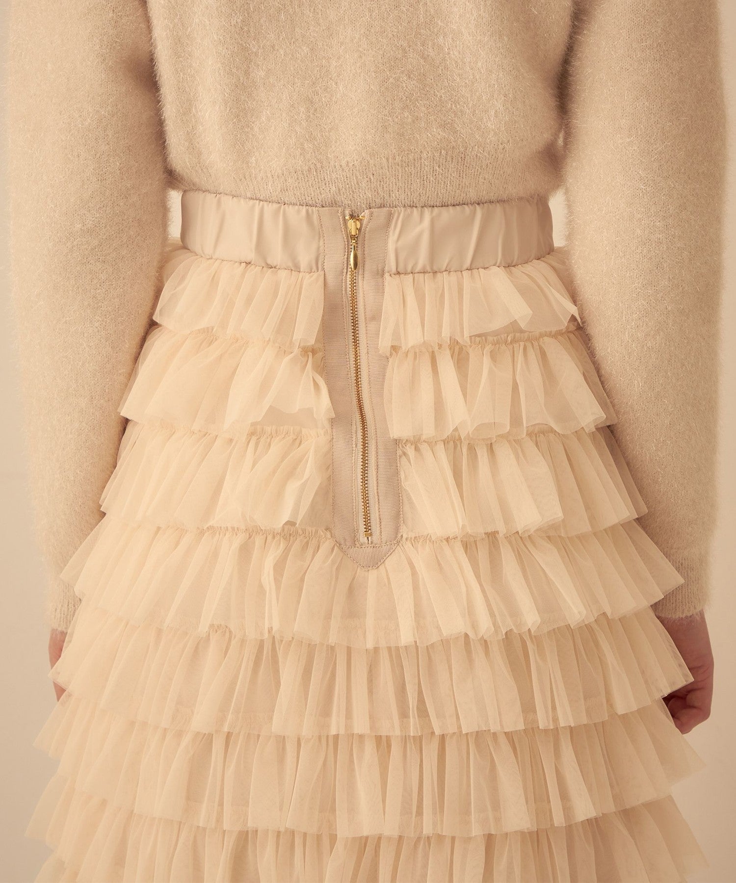 薄紗疊層半身裙