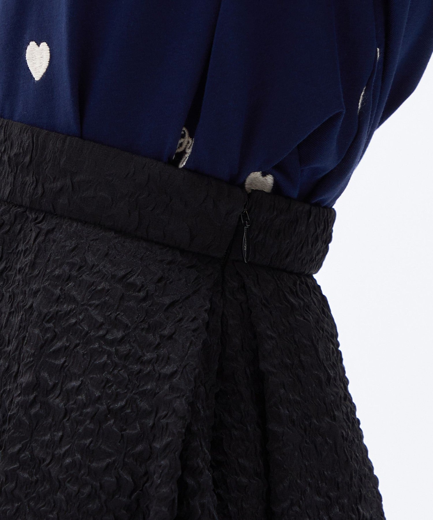 壓花透明風琴半身裙