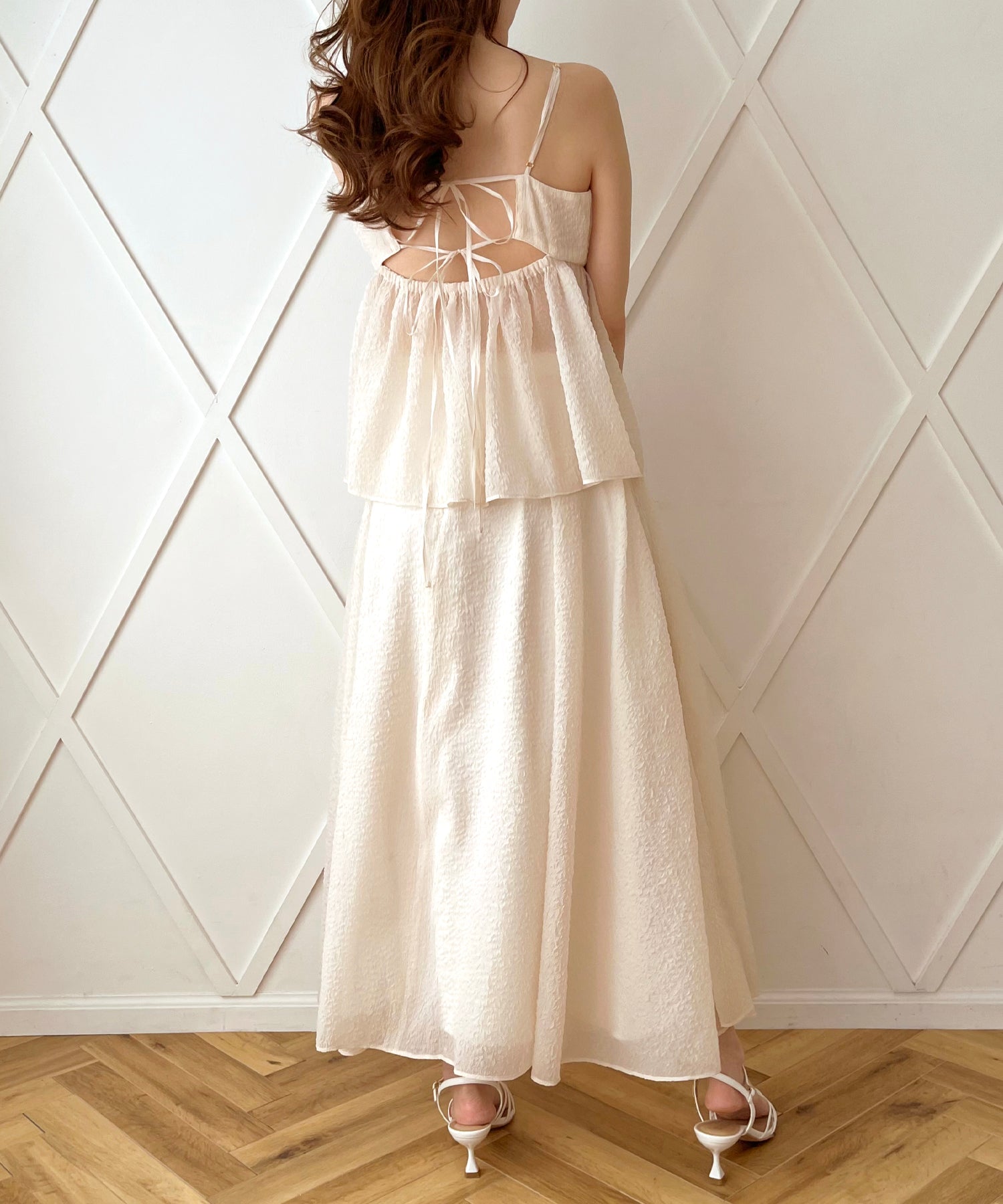 壓花透明風琴半身裙