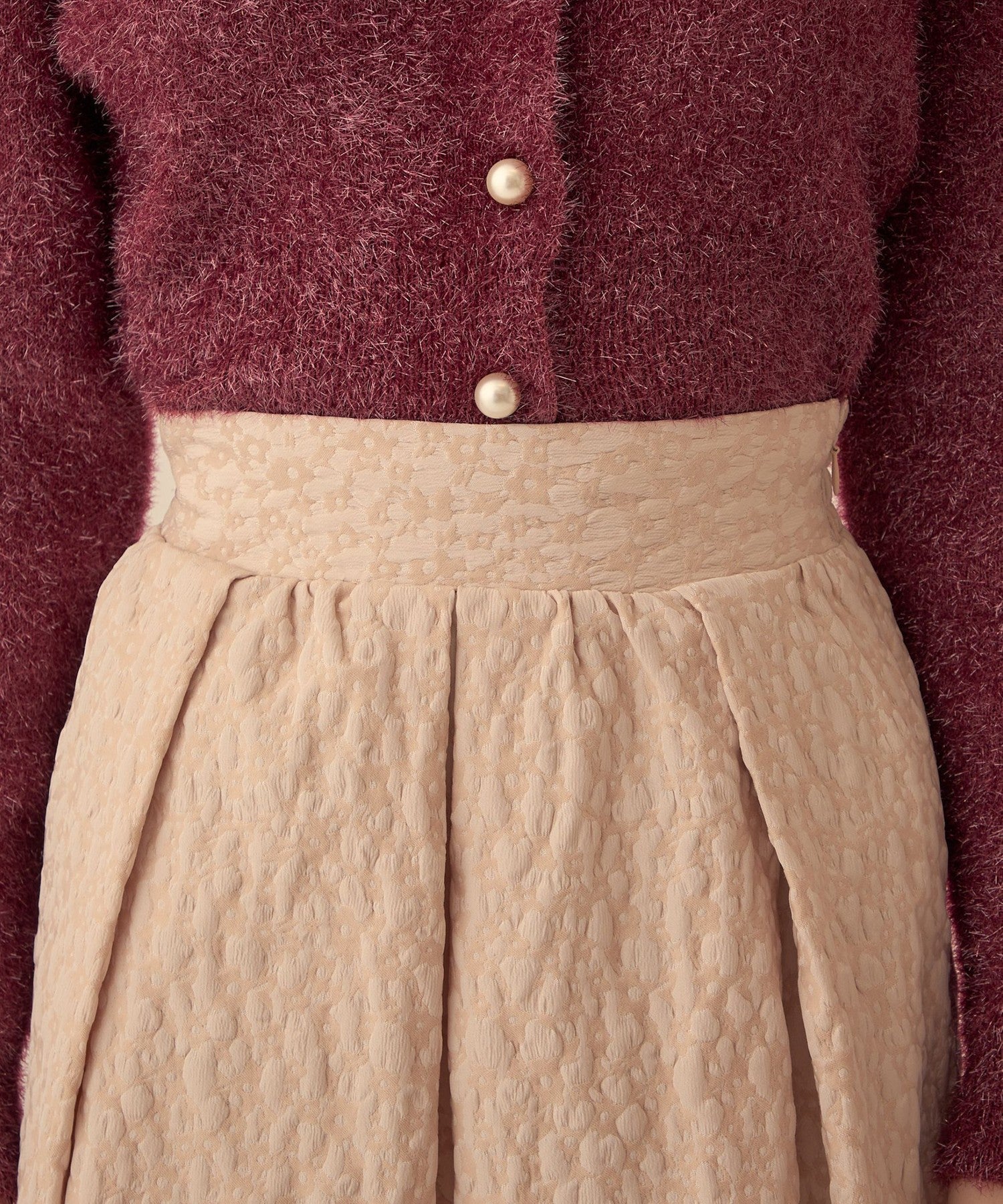 花朵JQ 褶邊迷你裙