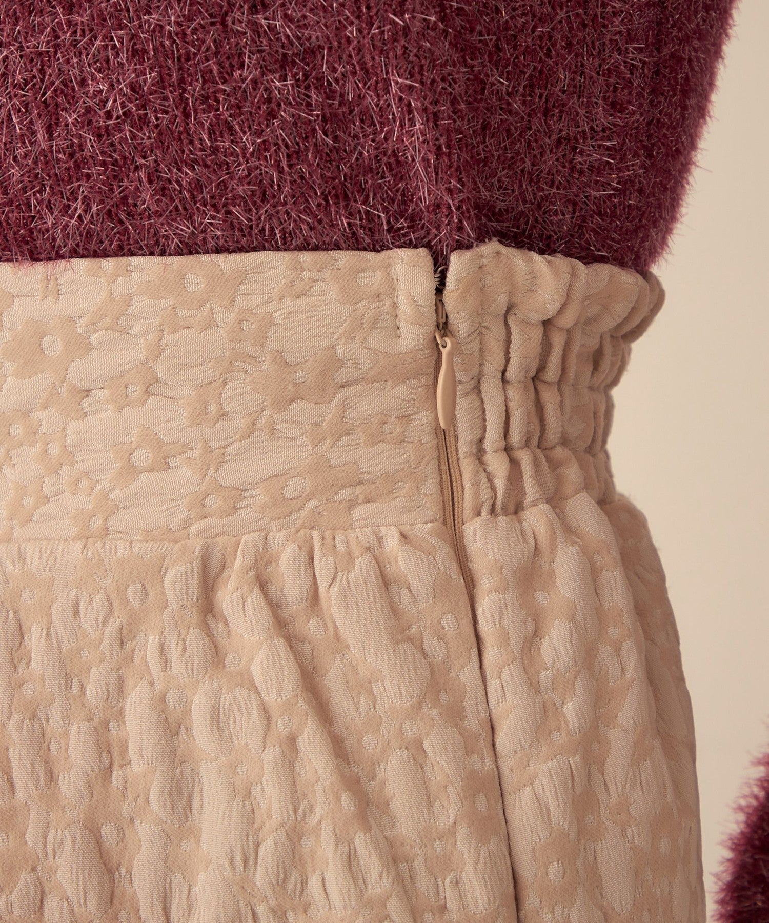 花朵JQ 褶邊迷你裙