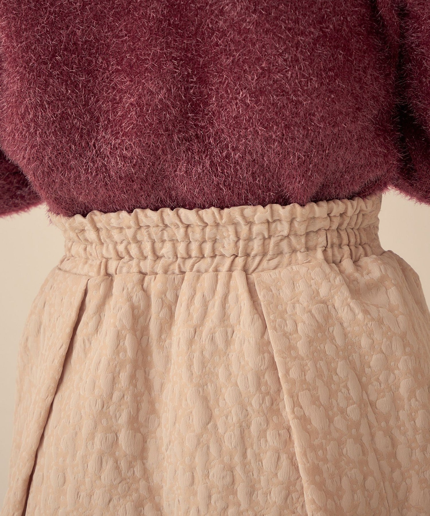 花朵JQ 褶邊迷你裙