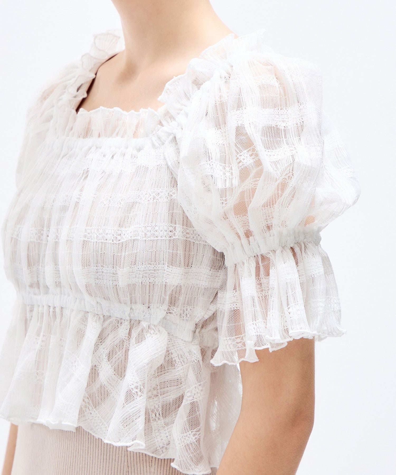 薄紗襯衫套裝連身裙