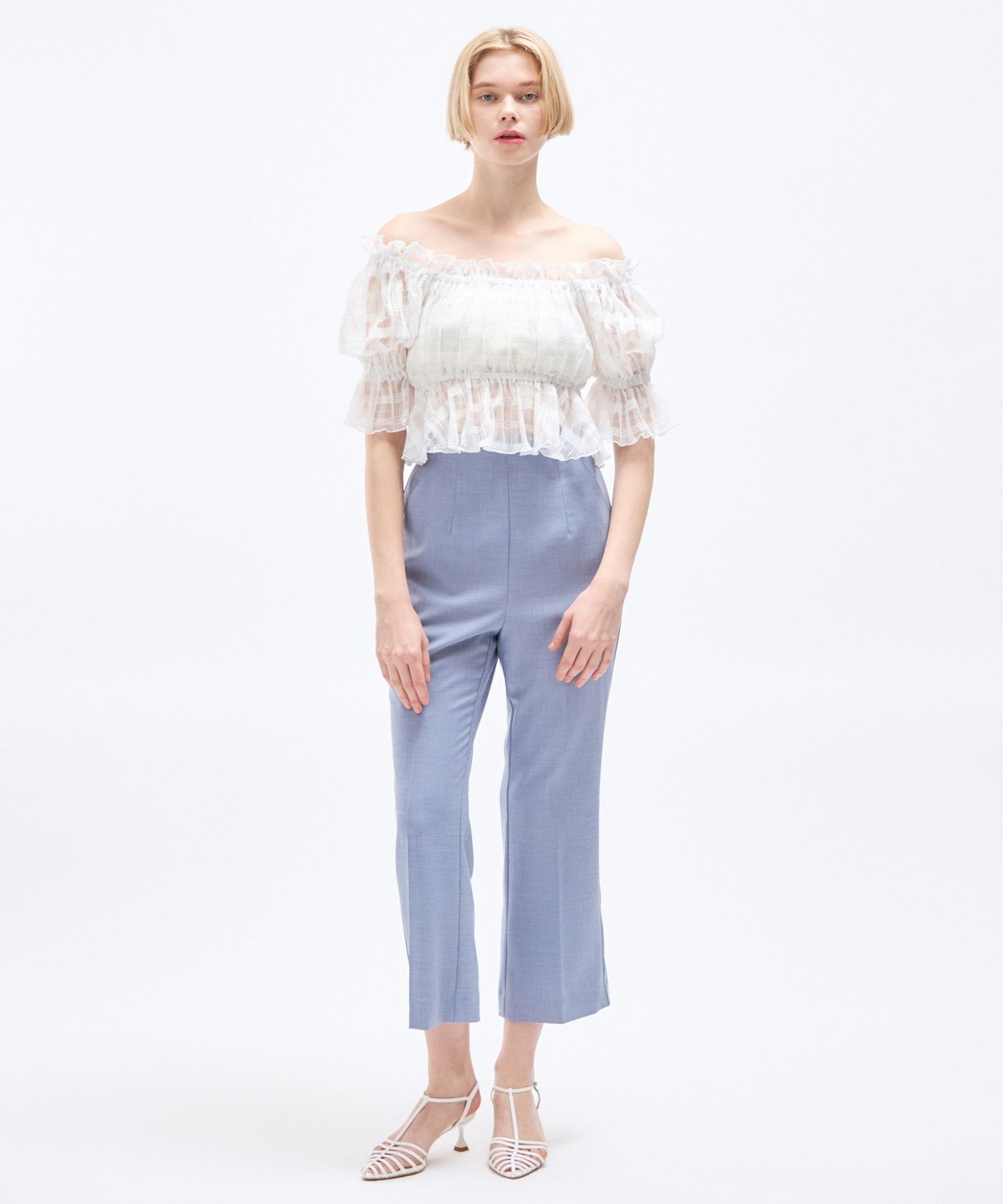 薄紗襯衫套裝連身裙