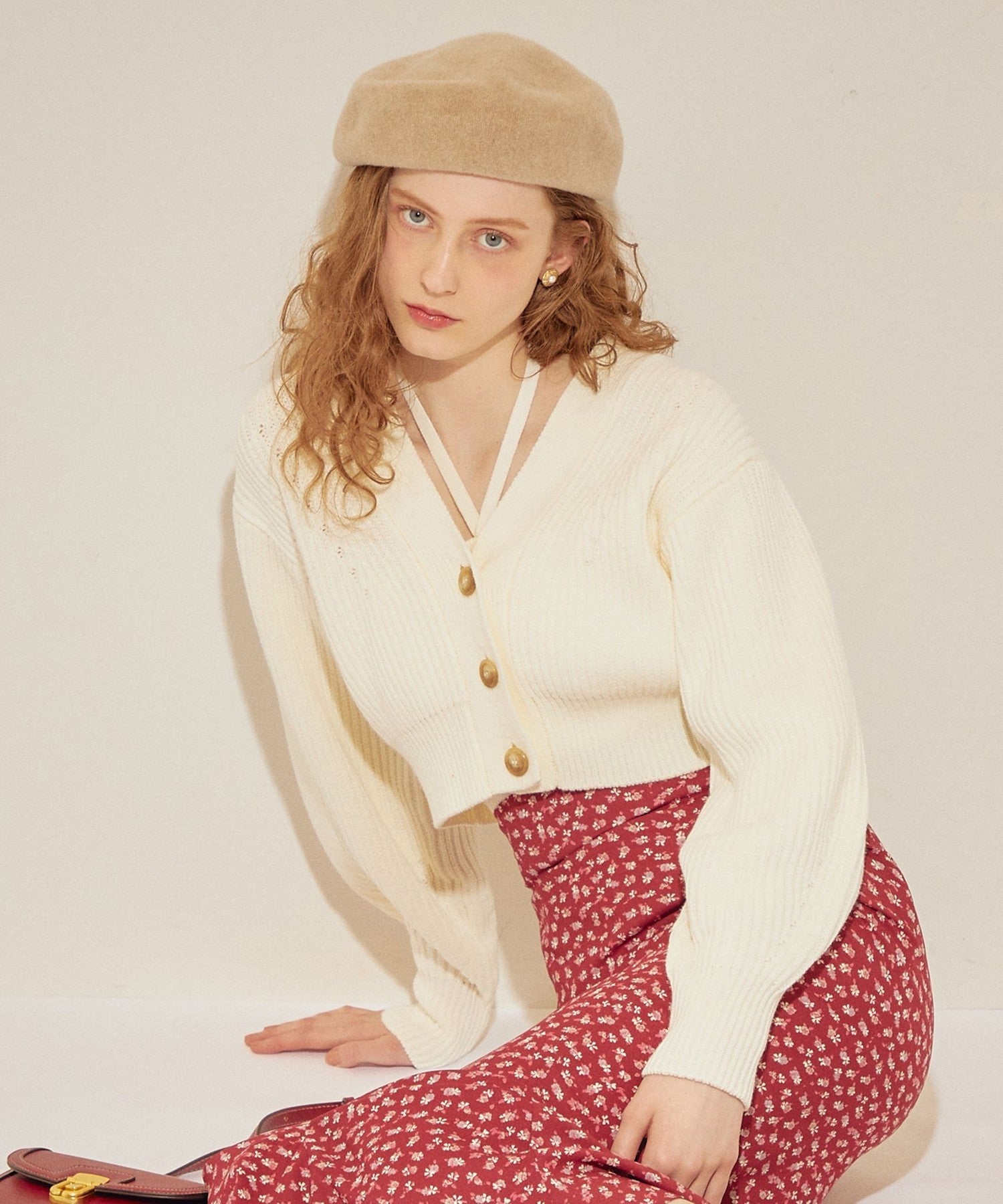 Bustier set short cardigan