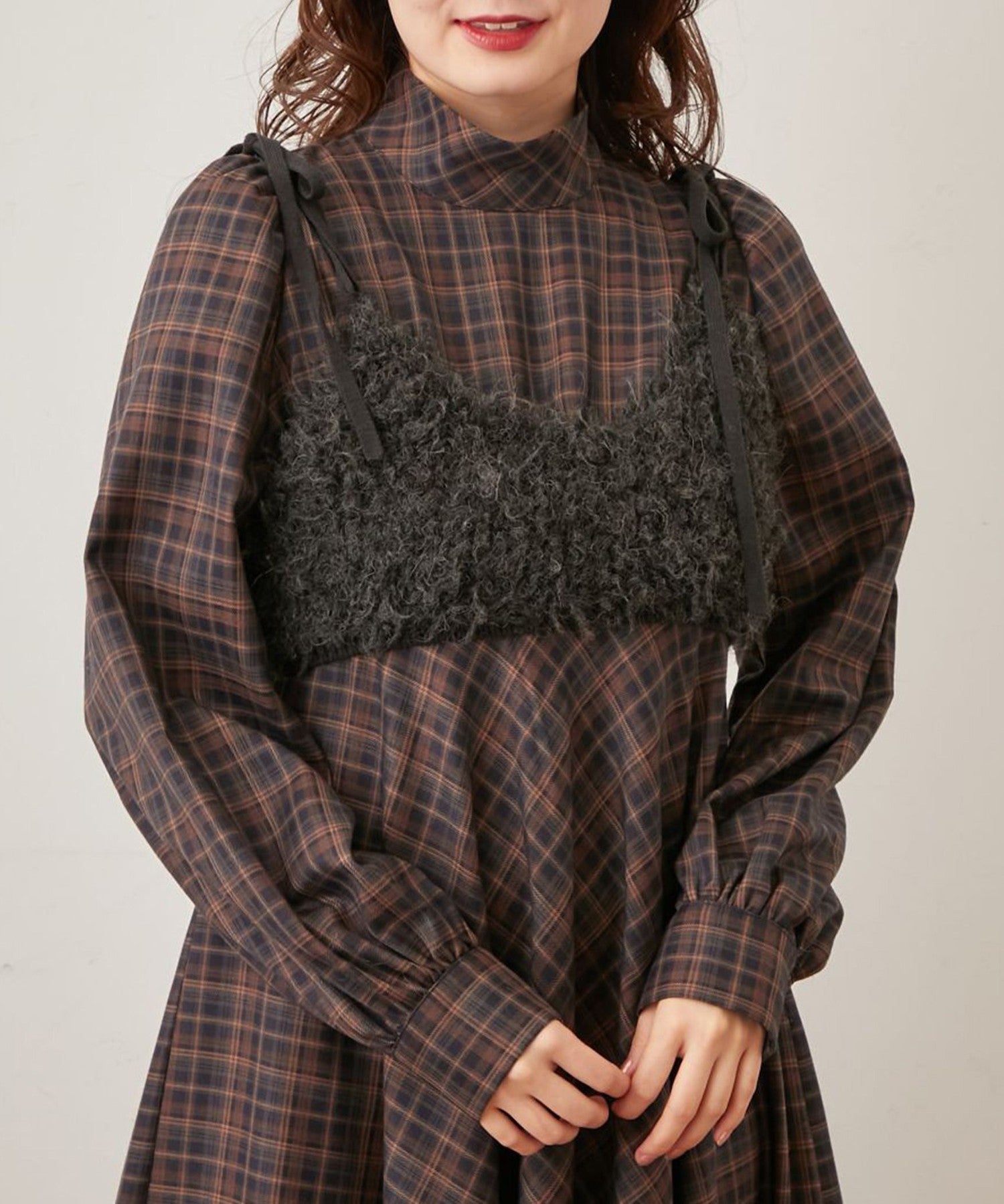 Alpaca bustier knit
