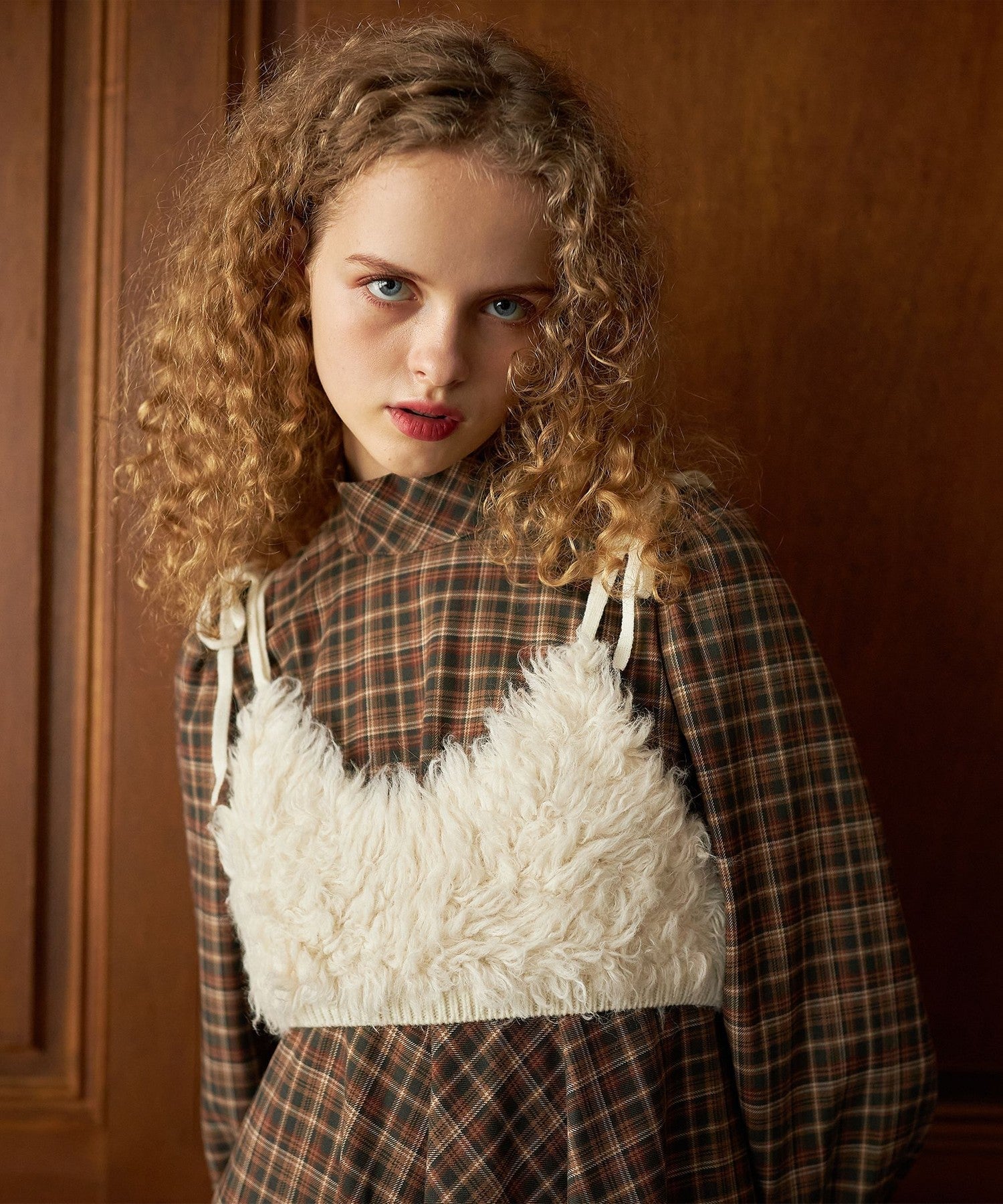 Alpaca bustier knit