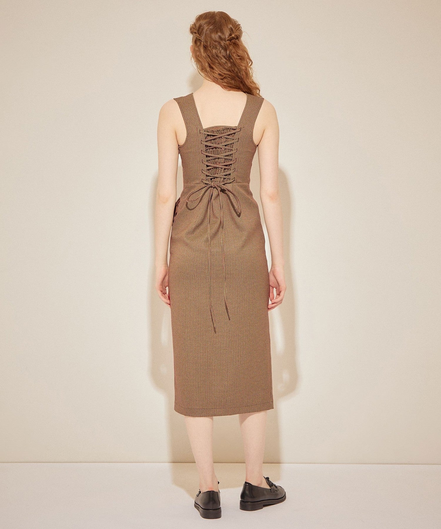 Back lace-up jumper skirt
