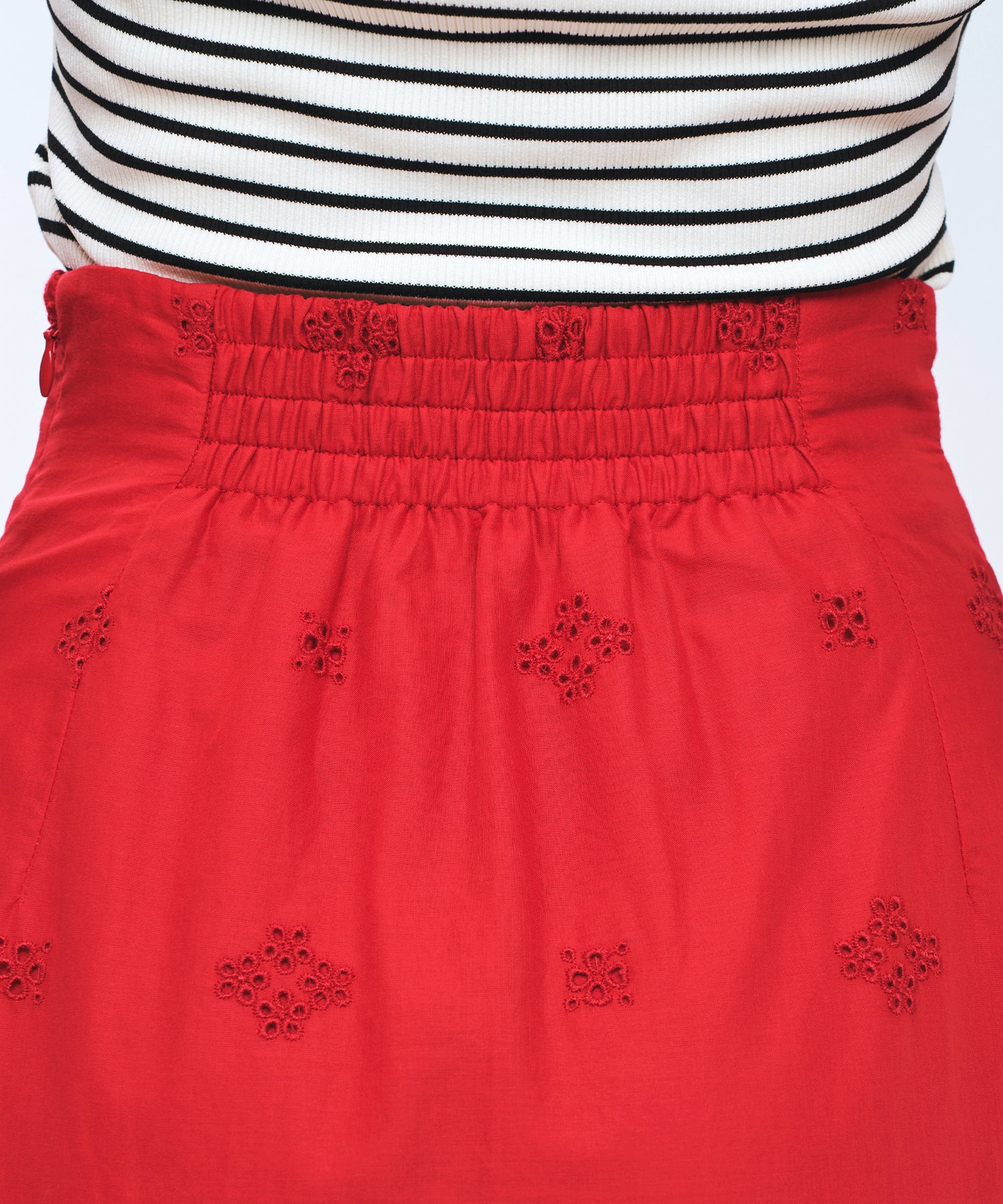 コットンボイルフラワースカート