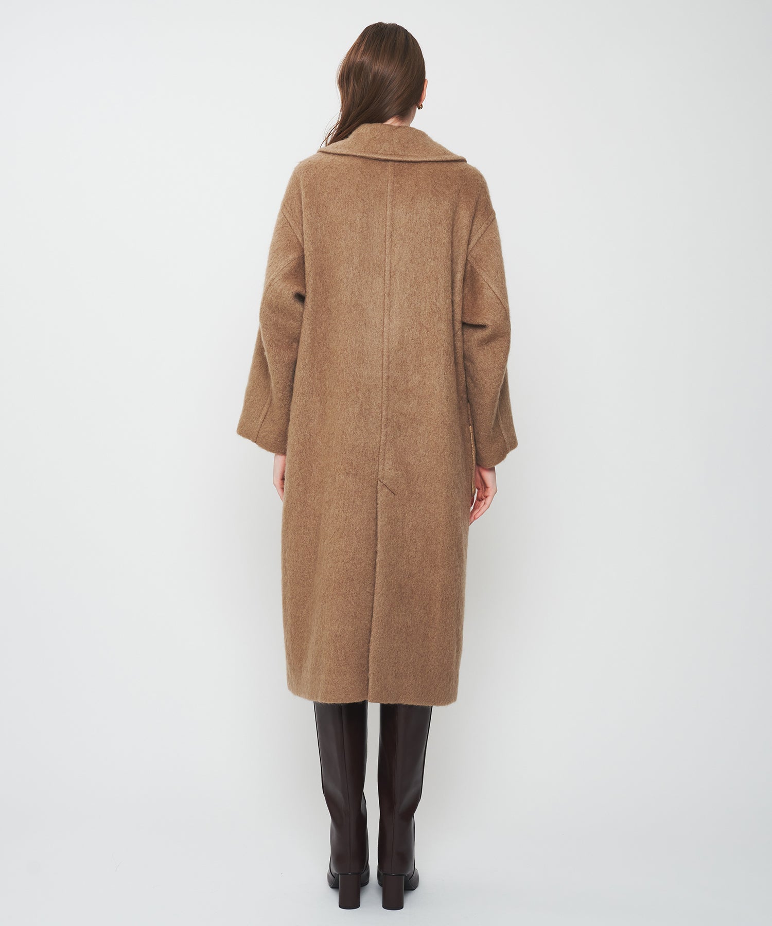 モヘヤシャギーステンカラーコート