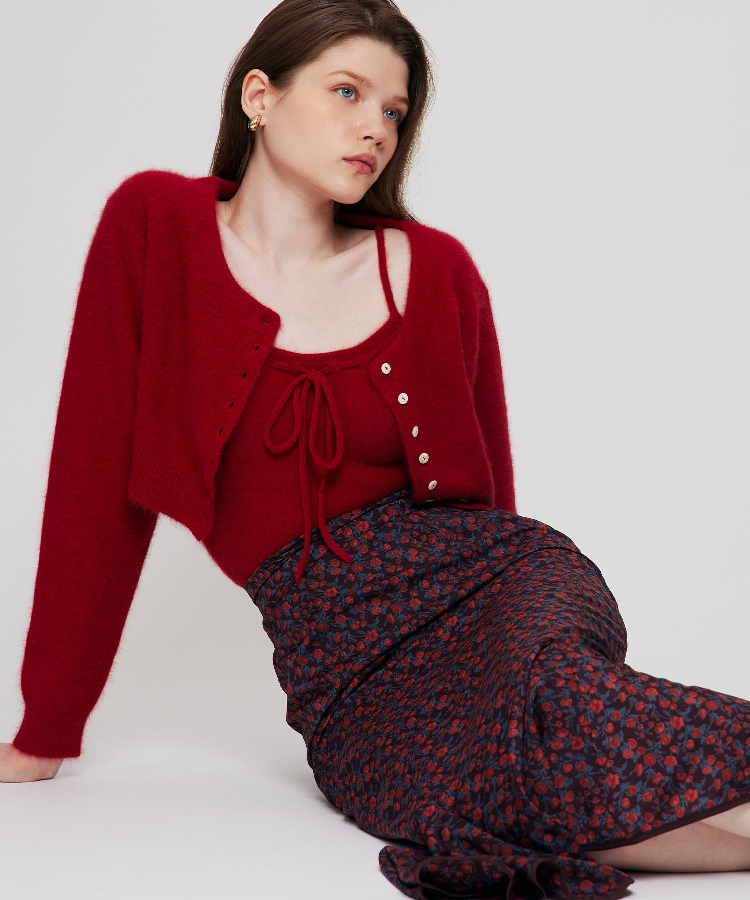 ヴィンテージローズマーメイドスカート