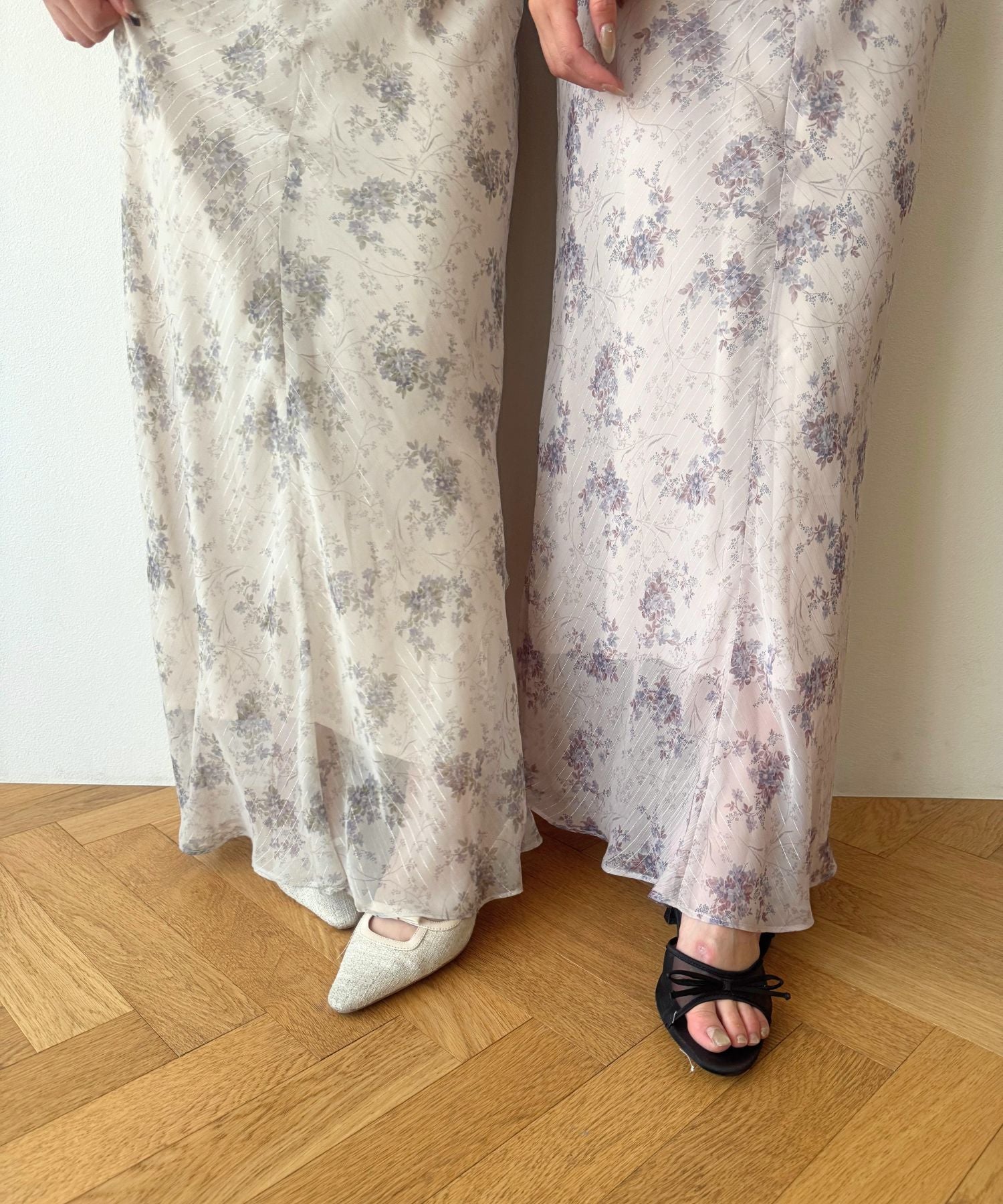 Violetteラメシフォンドレス