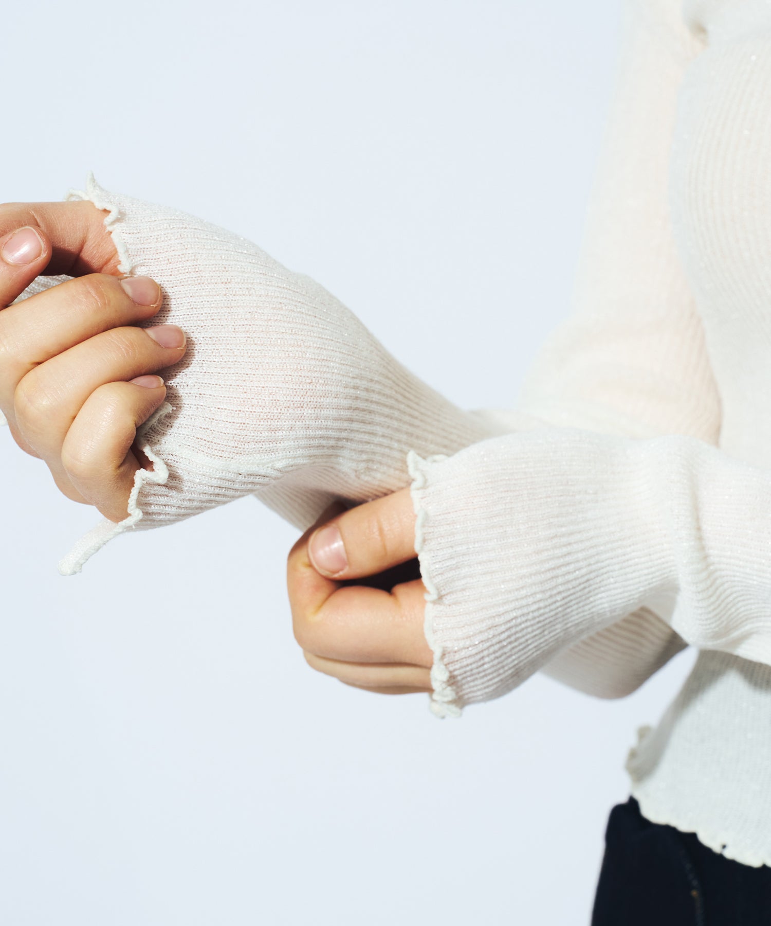 シアーリブニットカーディガン