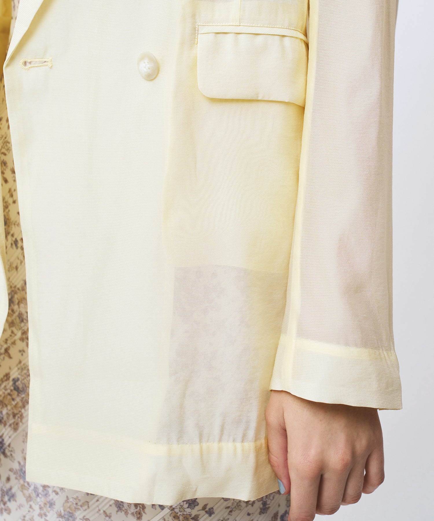 シアーダブルブレストジャケット