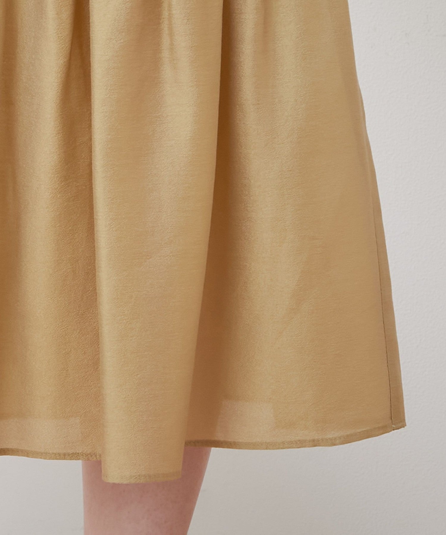 Shirred frill skirt