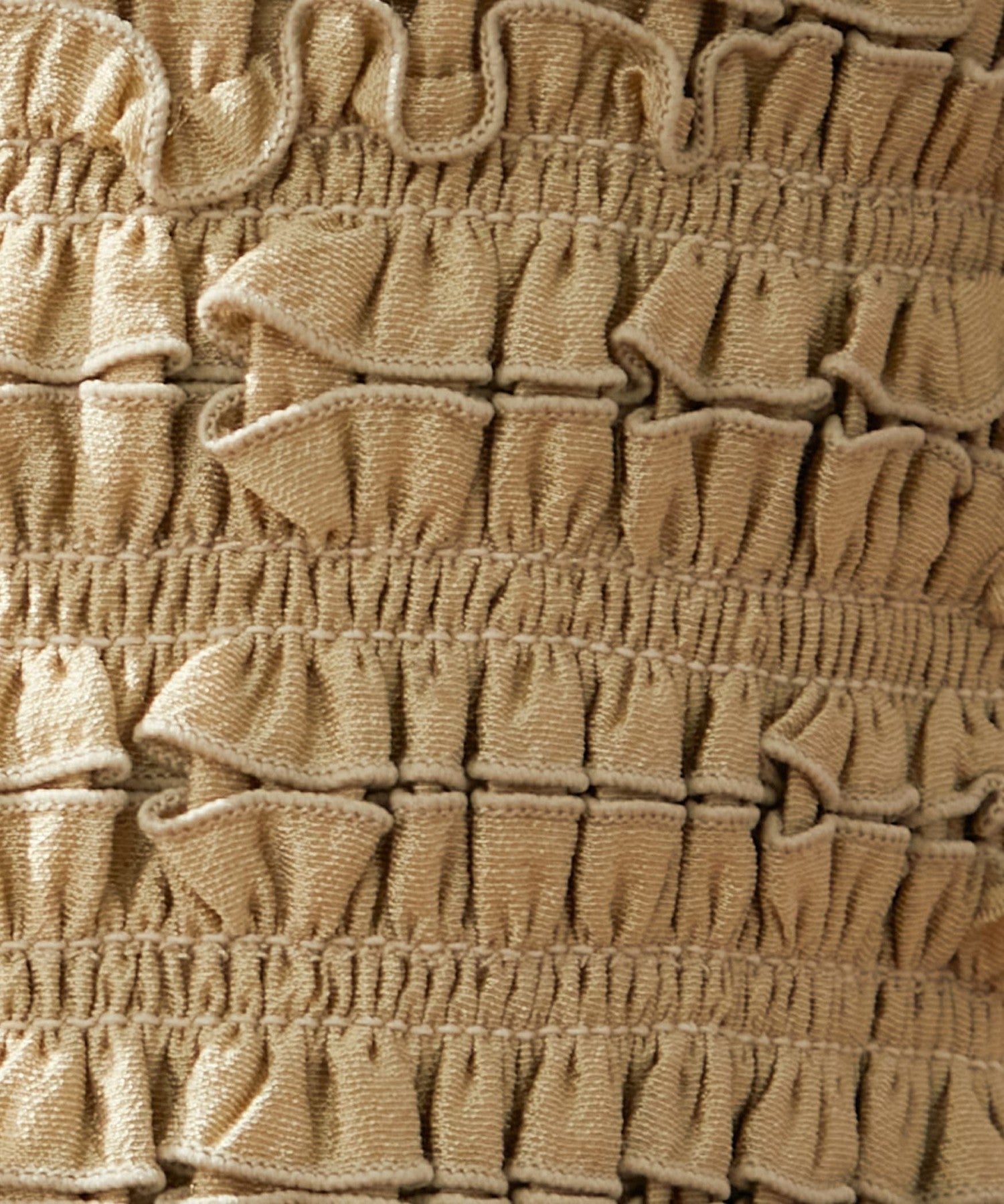 Shirred frill skirt