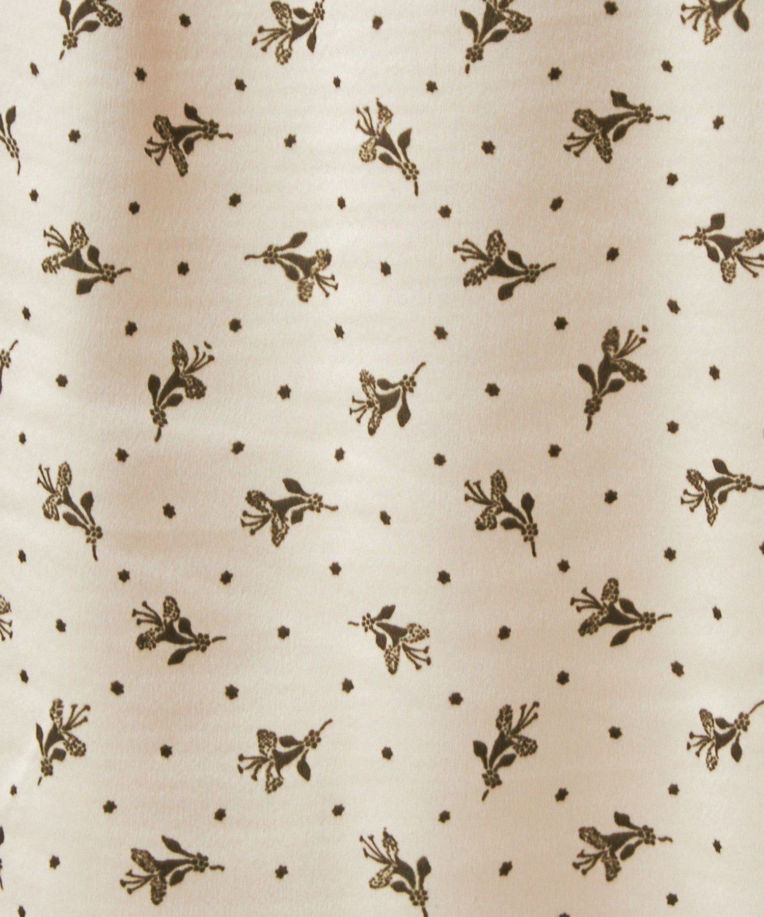 Petite Fleur Button-down Flared Skirt