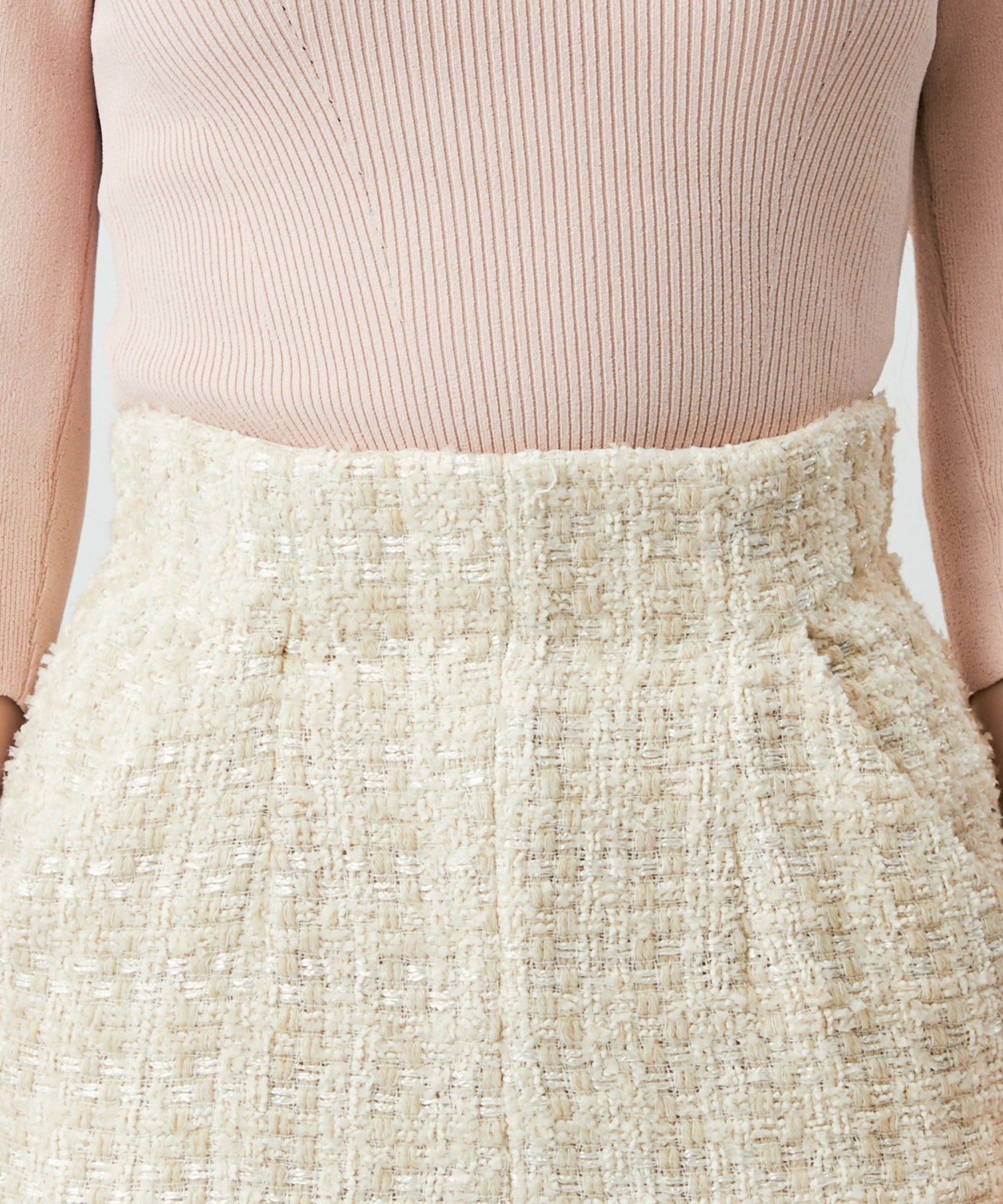 毛圈花呢美人魚半身裙