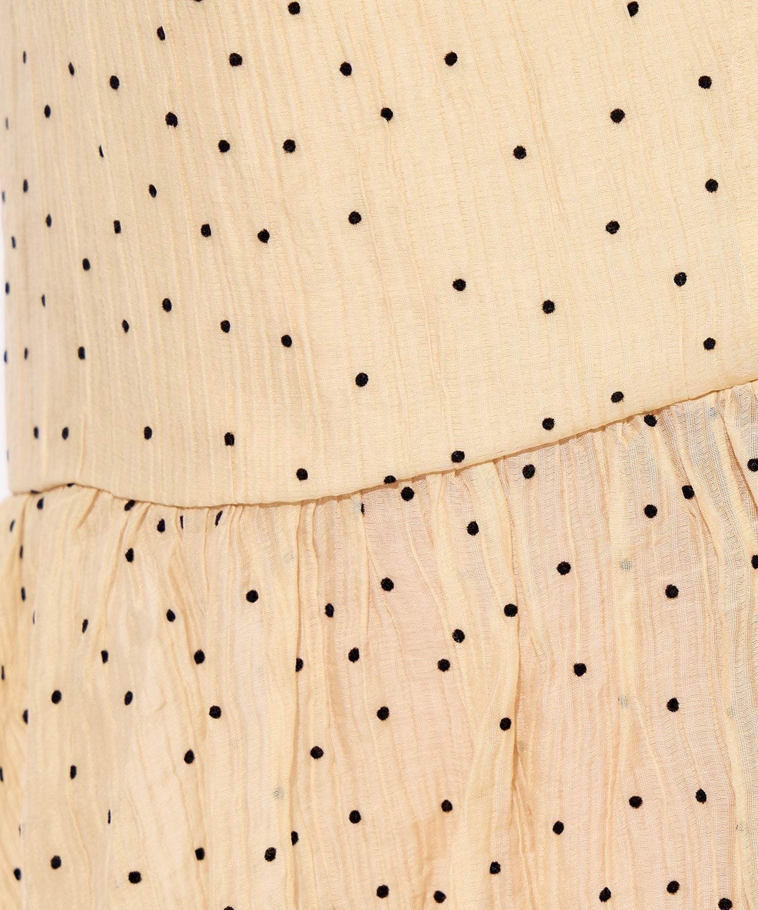 植絨圓點女士半身裙