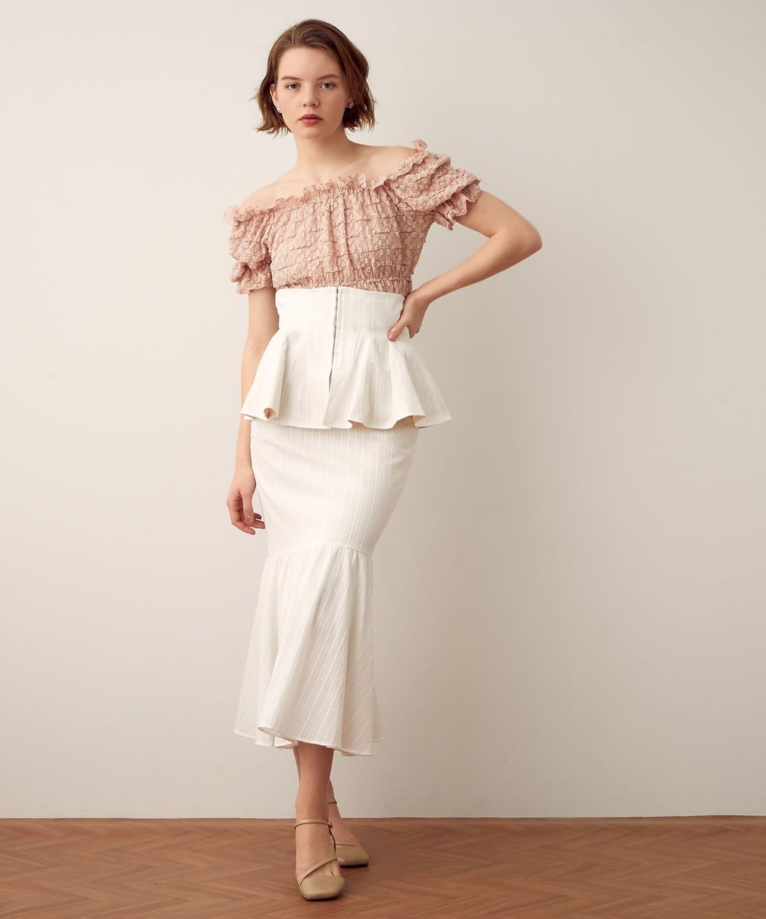 Manyway 荷葉邊裙