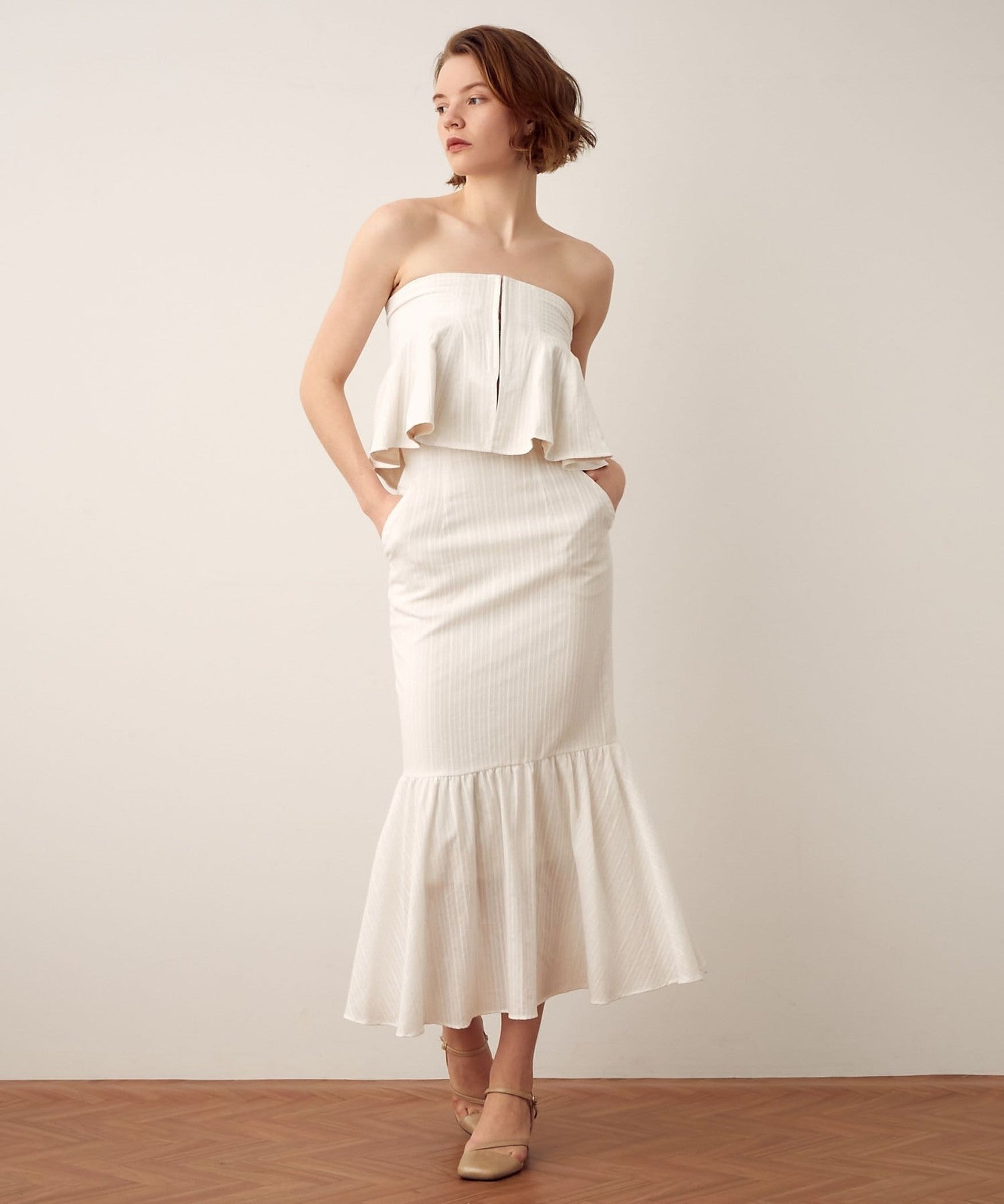 Manyway 荷葉邊裙