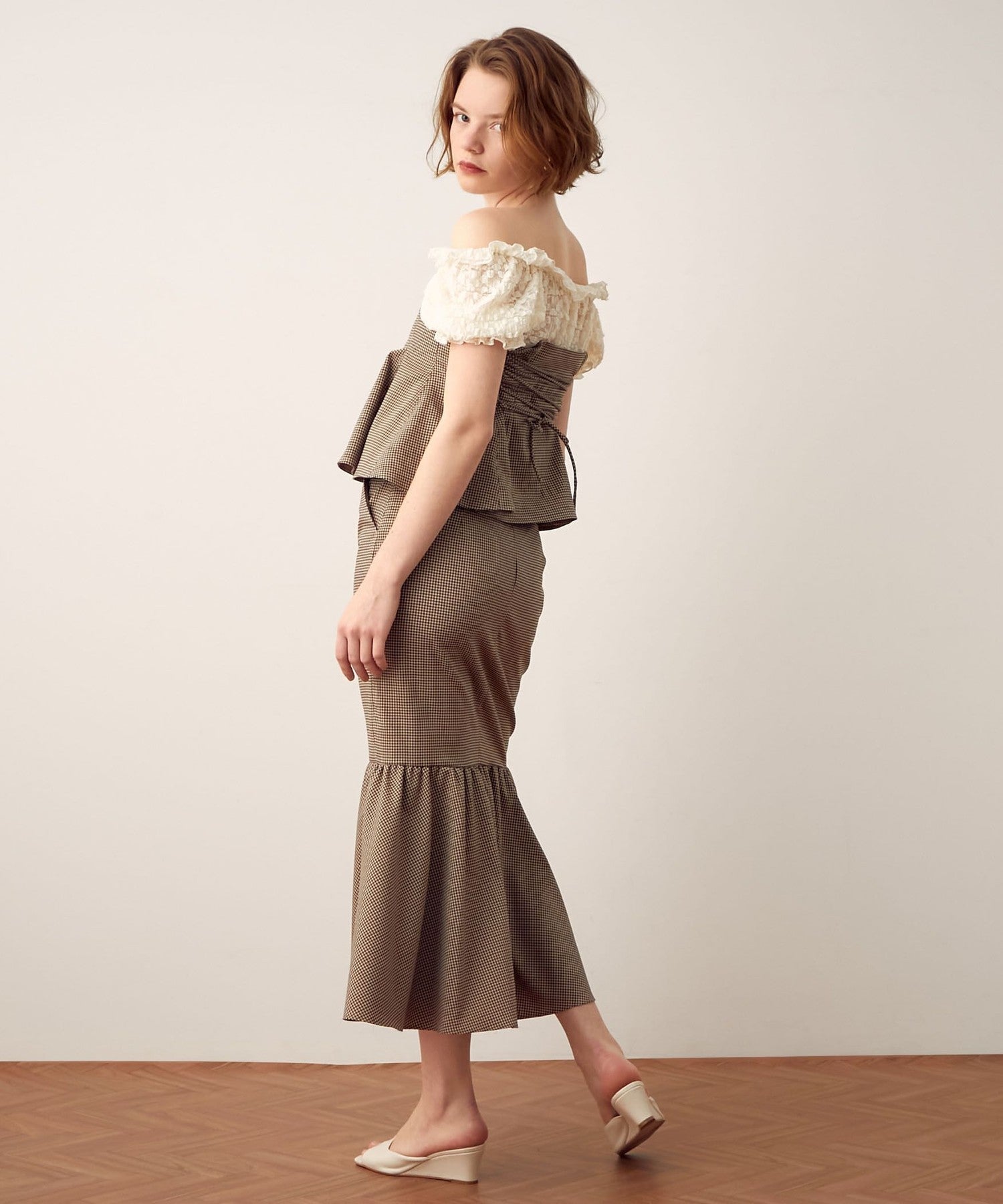 Manyway 荷葉邊裙