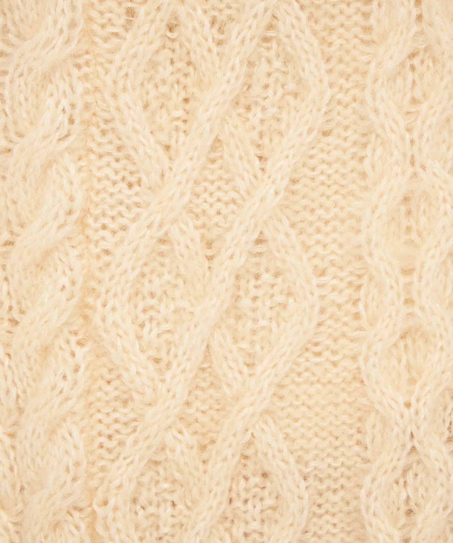 馬海毛毛茸茸絞花針織半身裙